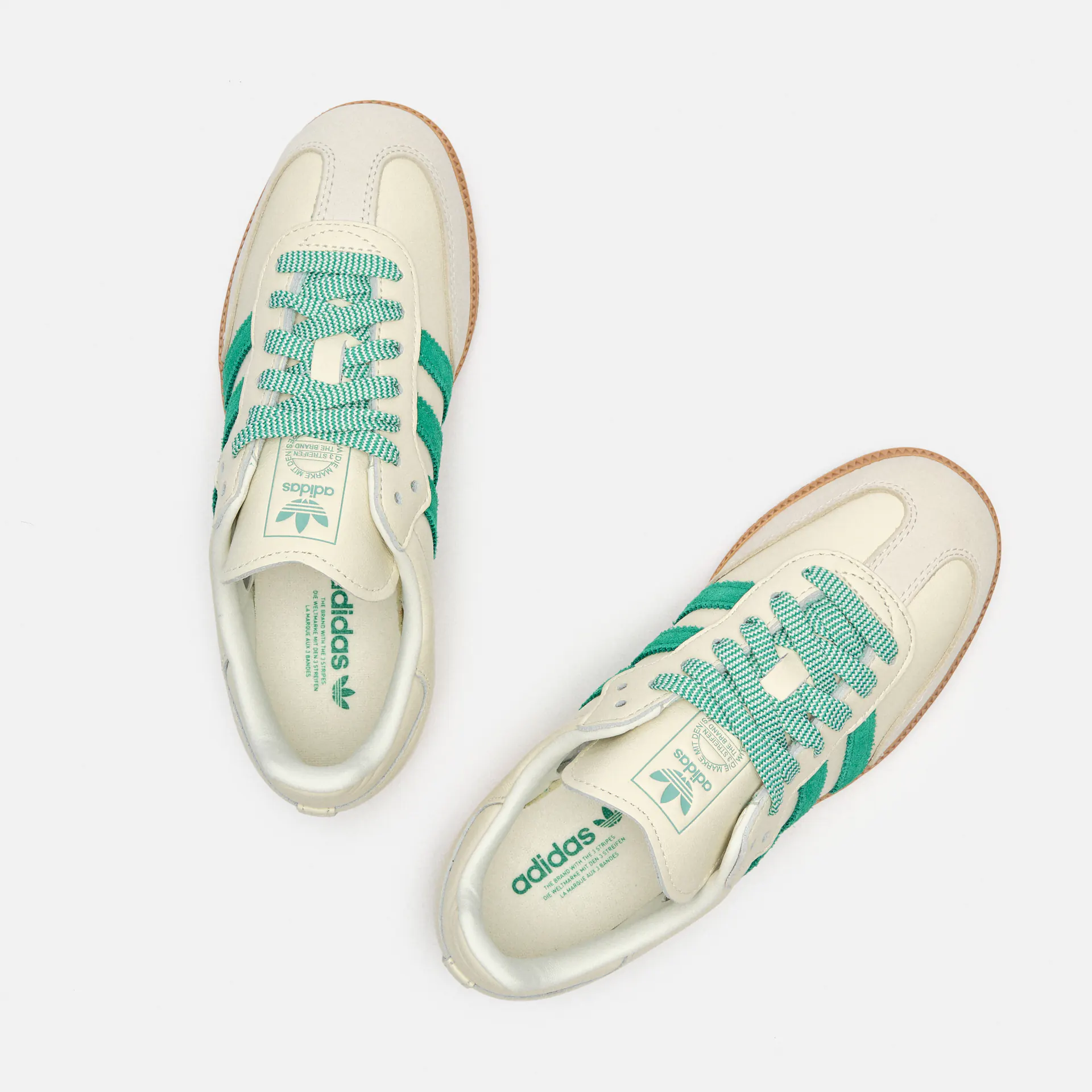 adidas Originals Samba Sneaker OG Off White Court Green