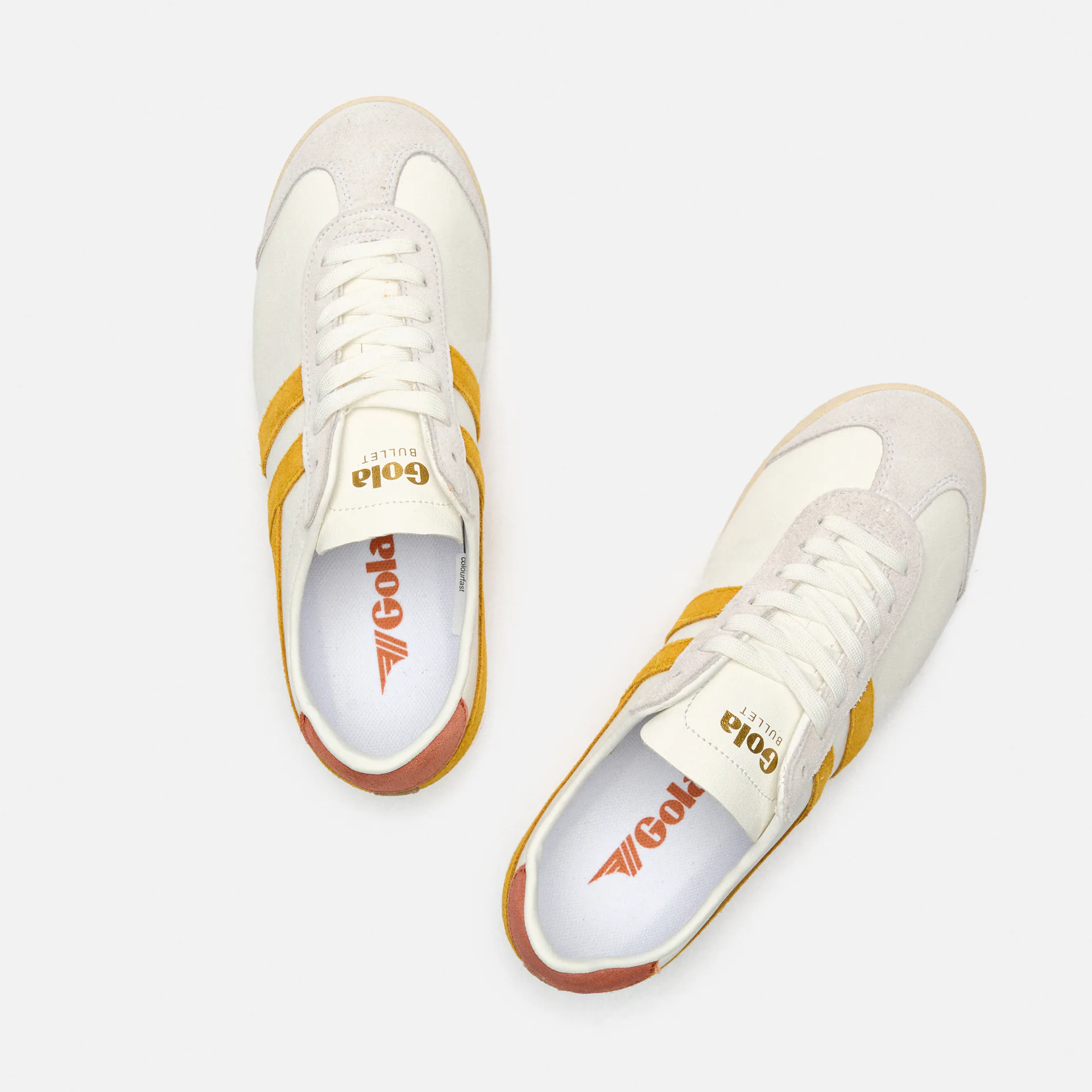 Gola Bullet Pure Sneaker White/Sun/Orange Spice