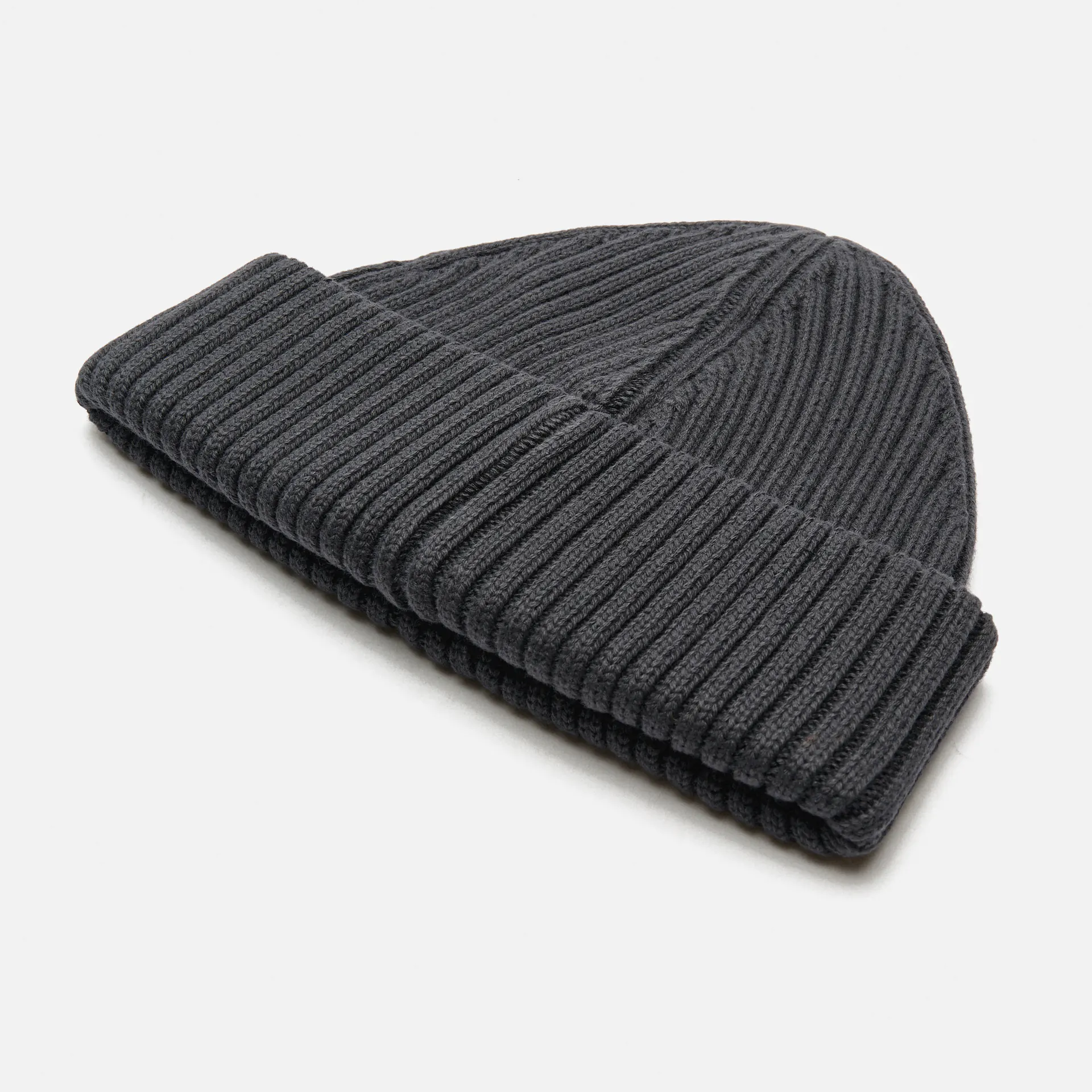 Fred Perry Cotton Rib Beanie Anchor Grey