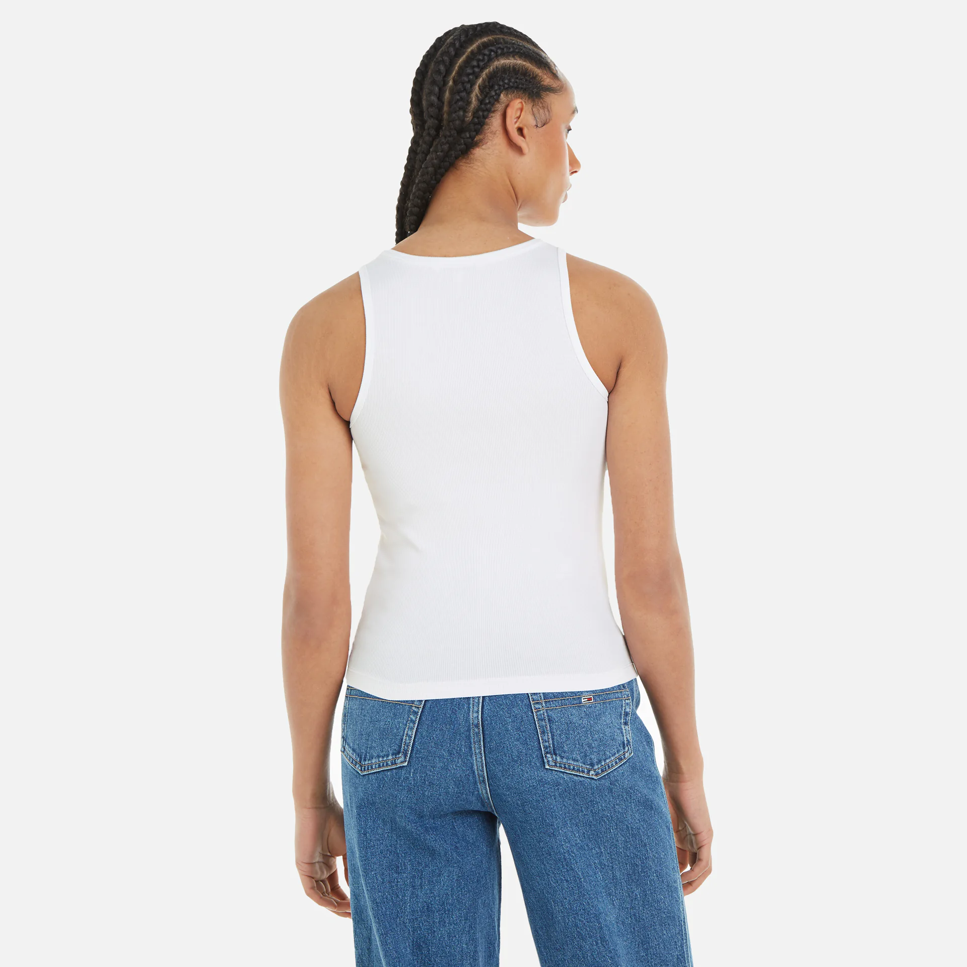 Tommy Jeans Essential Rib Tank White