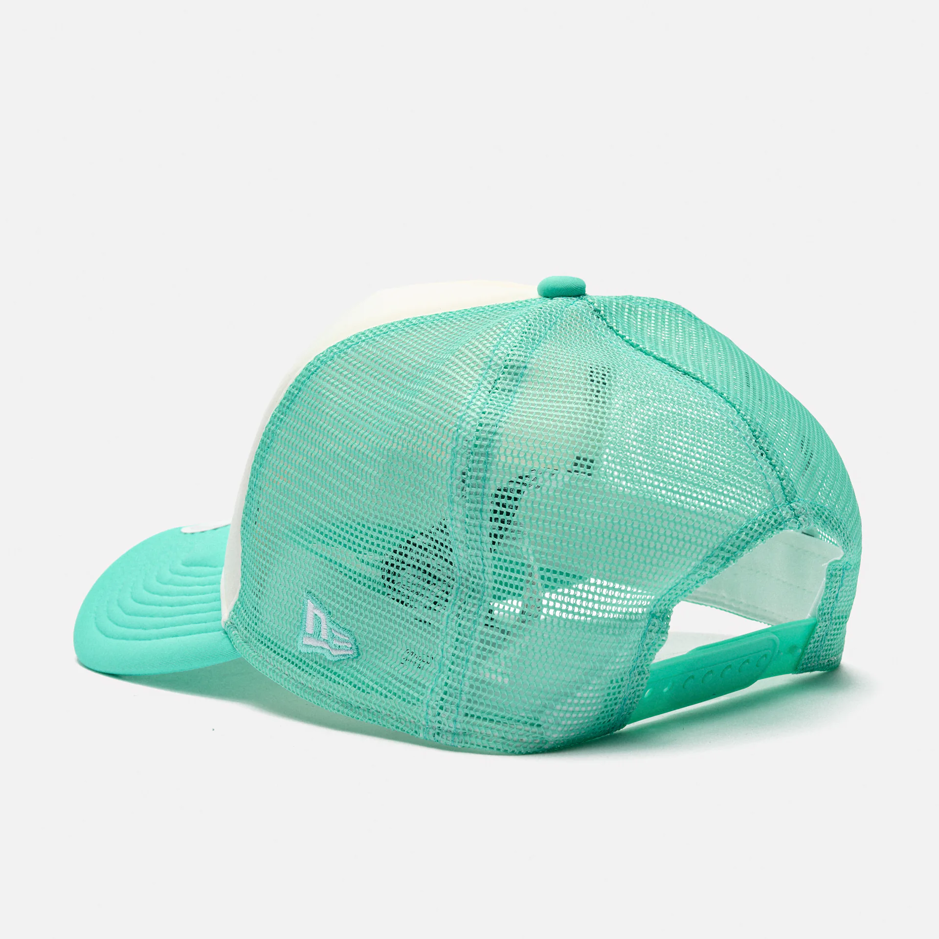 New Era Foam Front Trucker Cap Mint/White