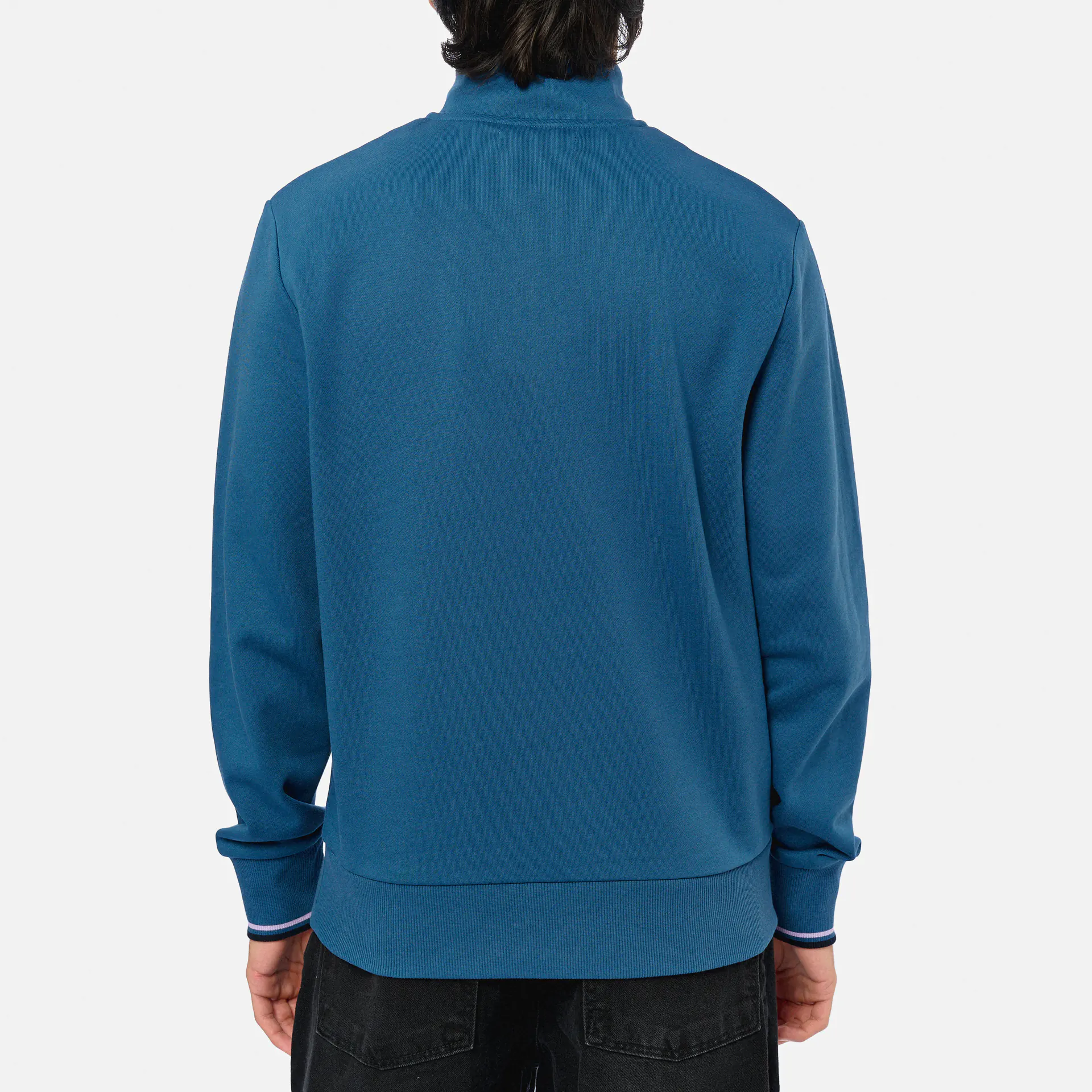 Fred Perry Half Zip Sweatshirt Midnight Blue/Ultra Violet/Navy