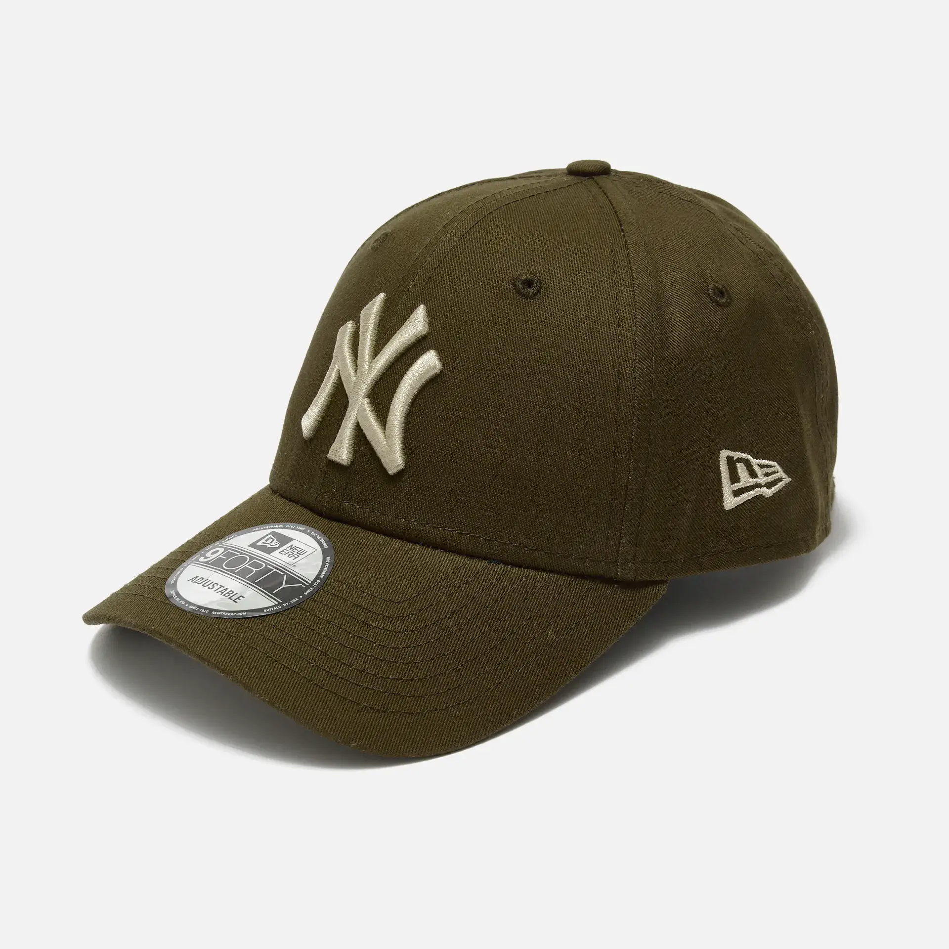 New Era MLB NY Yankees League Essential 9Forty Strapback Cap Brown/Stone