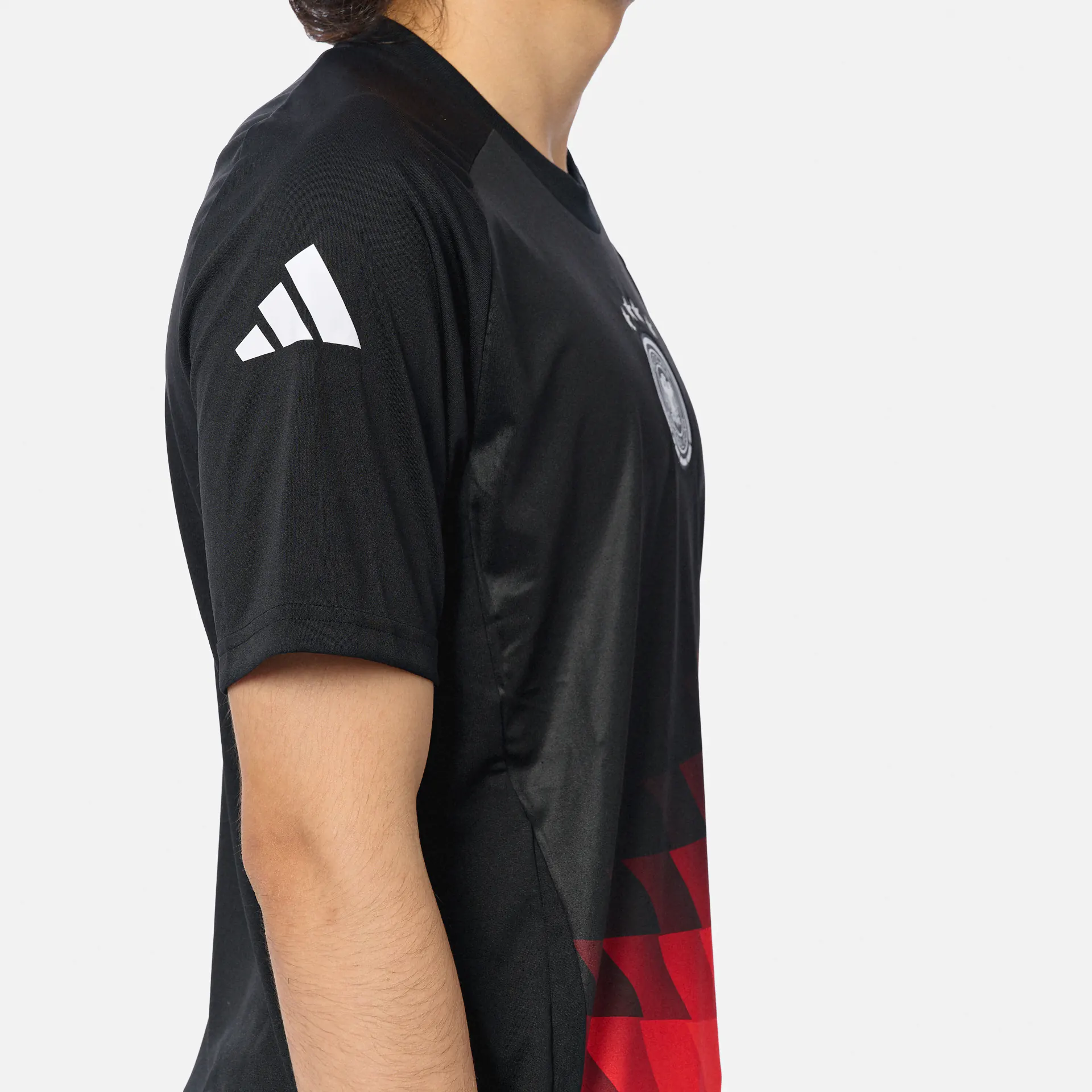 adidas DFB Pre Match T-Shirt Black/Red/Yellow