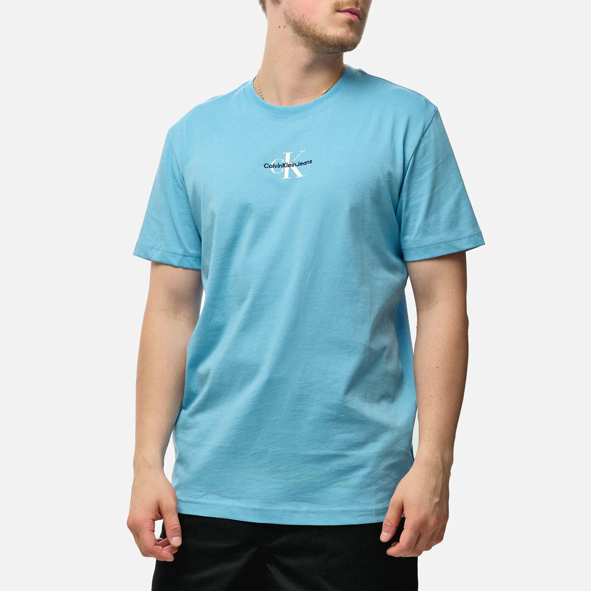 Calvin Klein Jeans Monologo Regular T-Shirt Dusk Blue