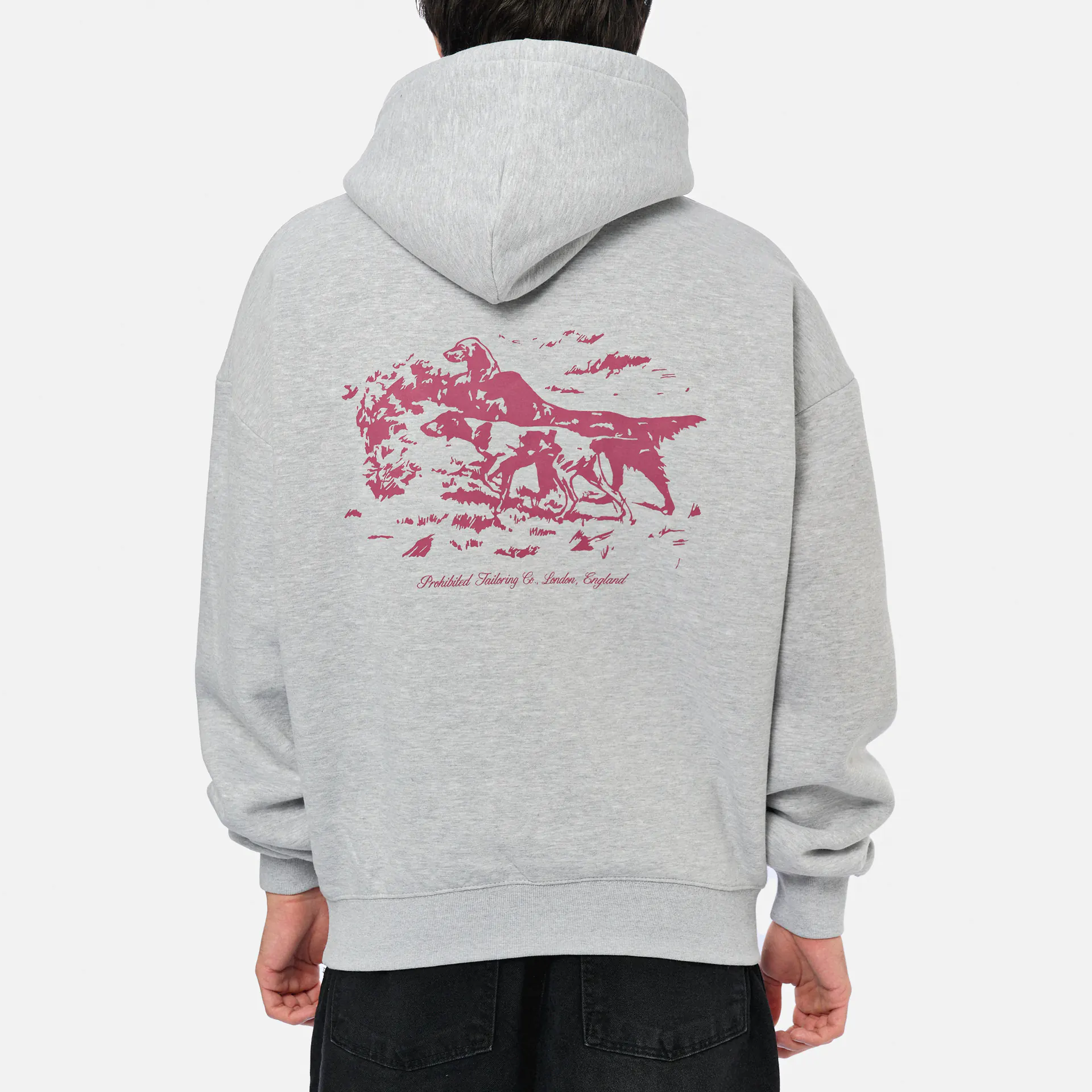 Prohibited Drift Hunt Hoodie Grey Melange