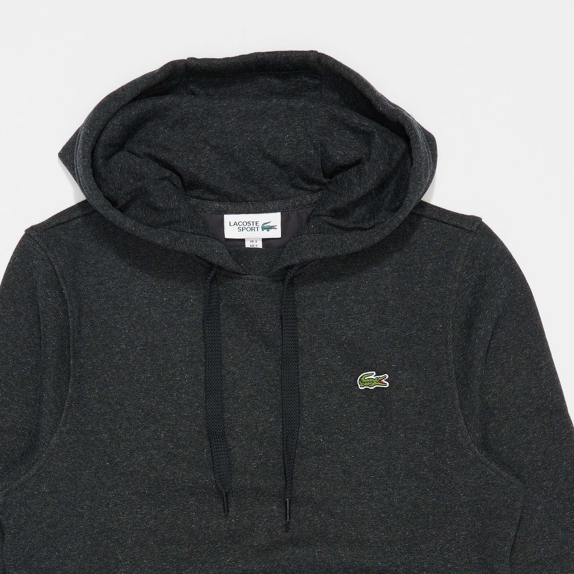 Lacoste Sport Fleece Hoody Grey