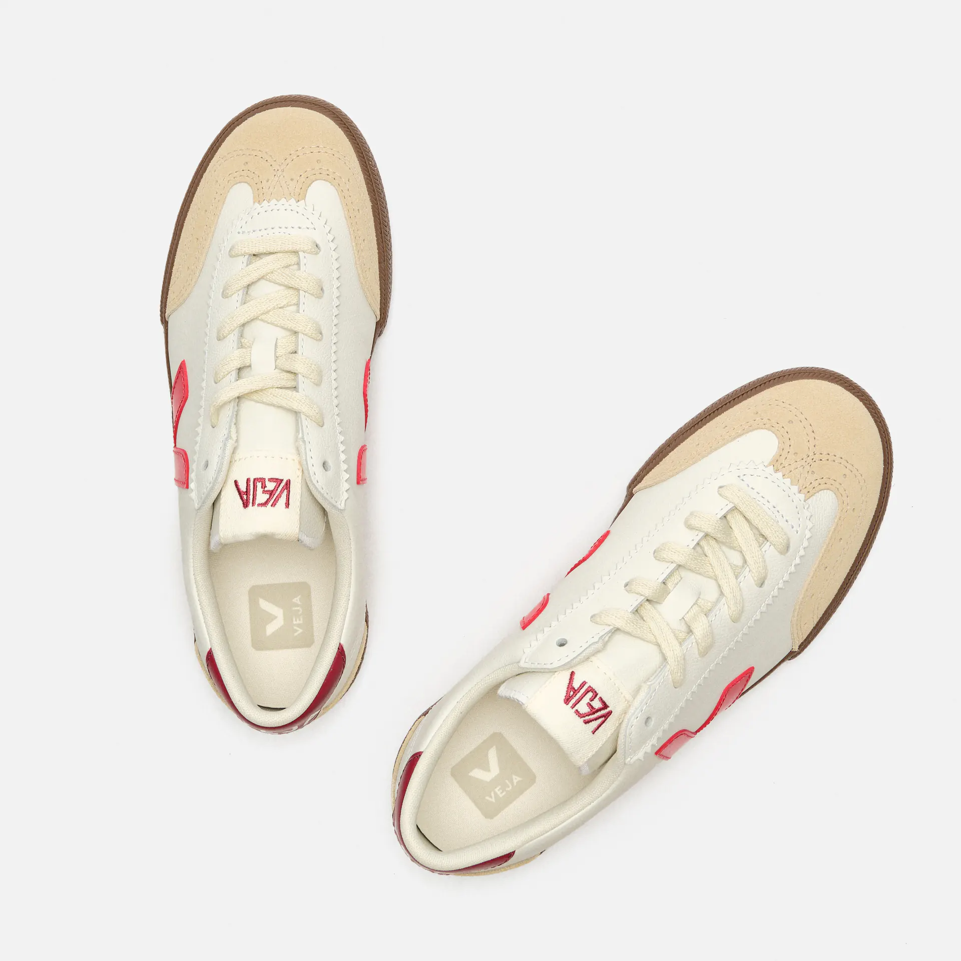 Veja Volley Leather Sneaker White/Peking Bark