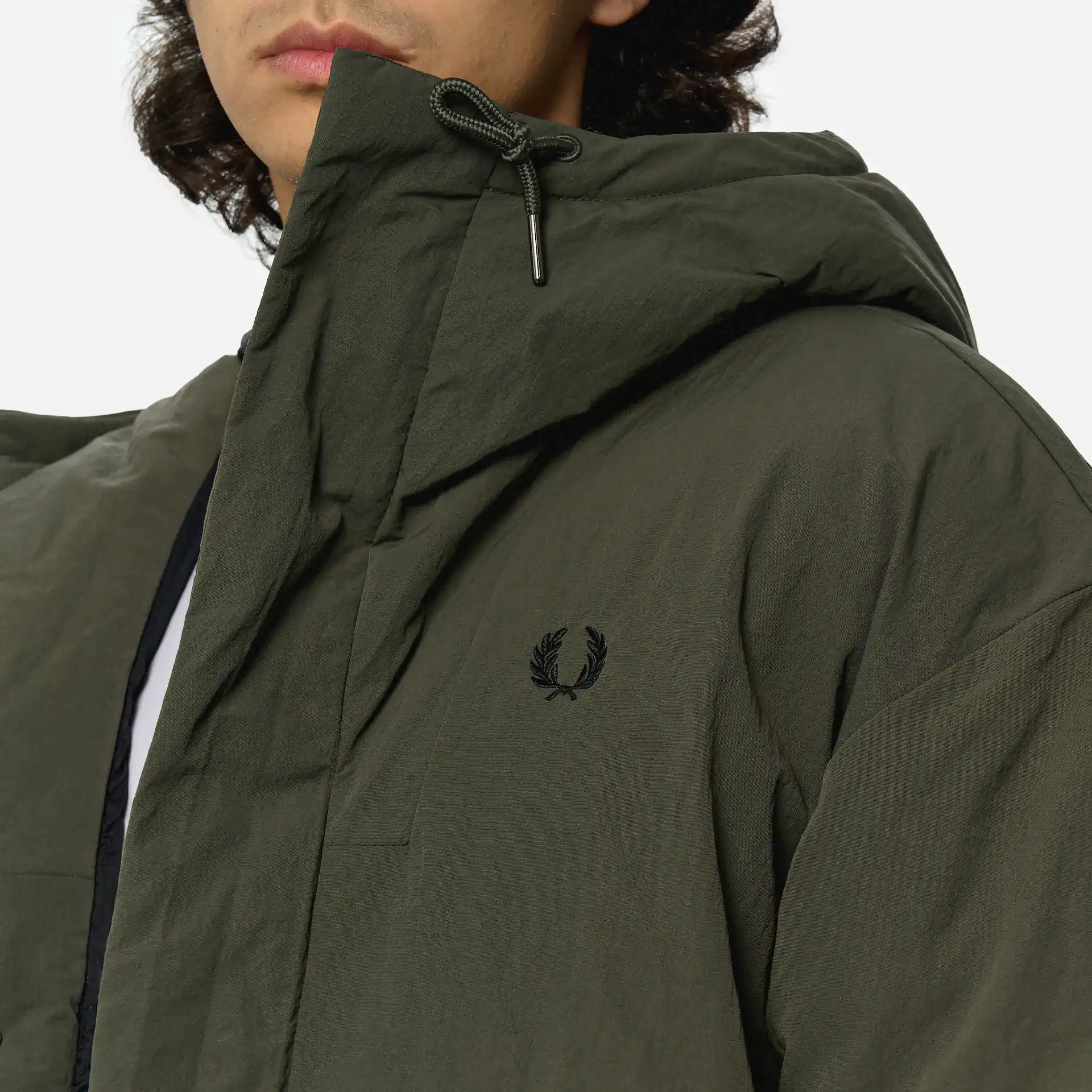 Fred Perry Zip Through Padded Jacket Field Green