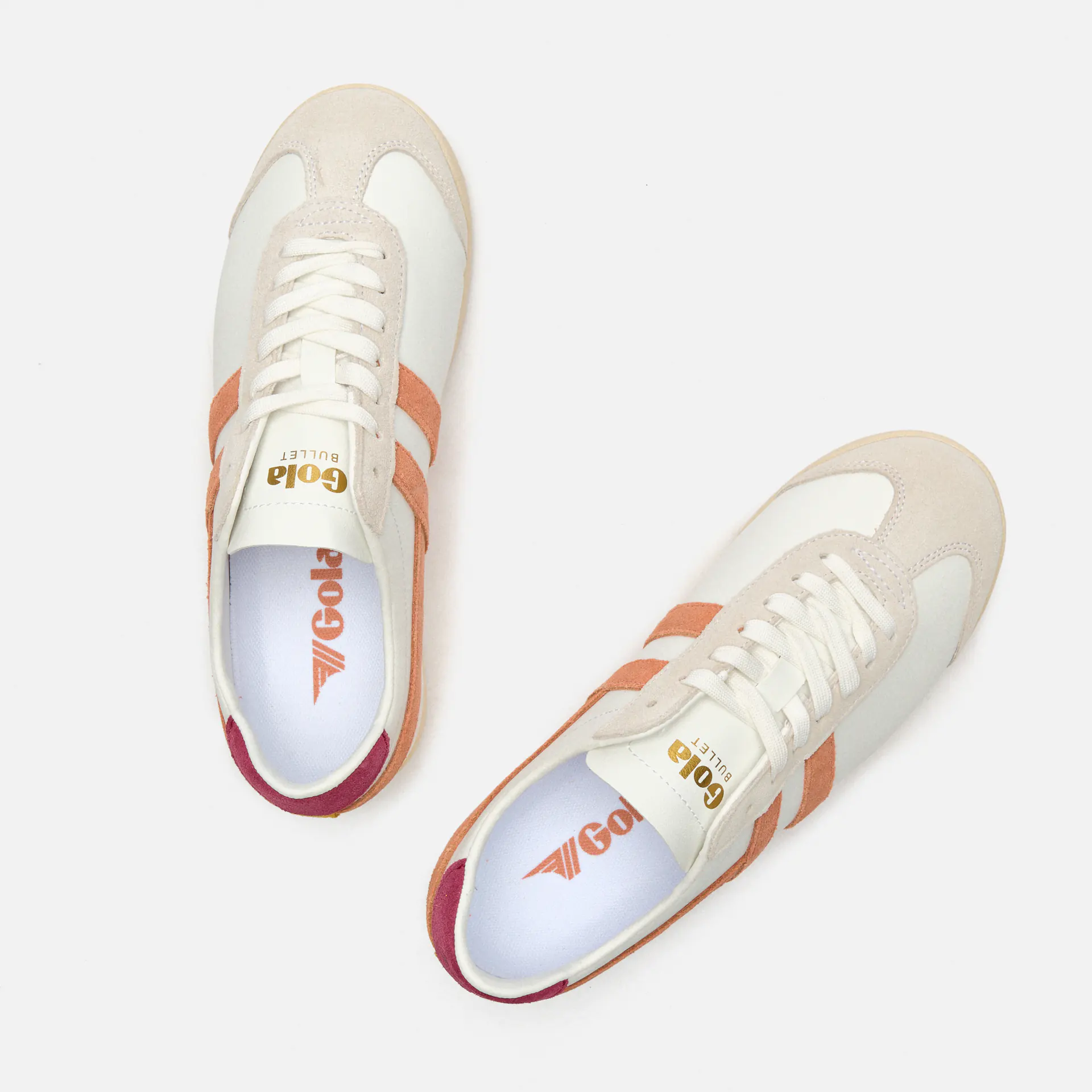 Gola Bullet Pure Sneaker White/Terracotta/Cerise