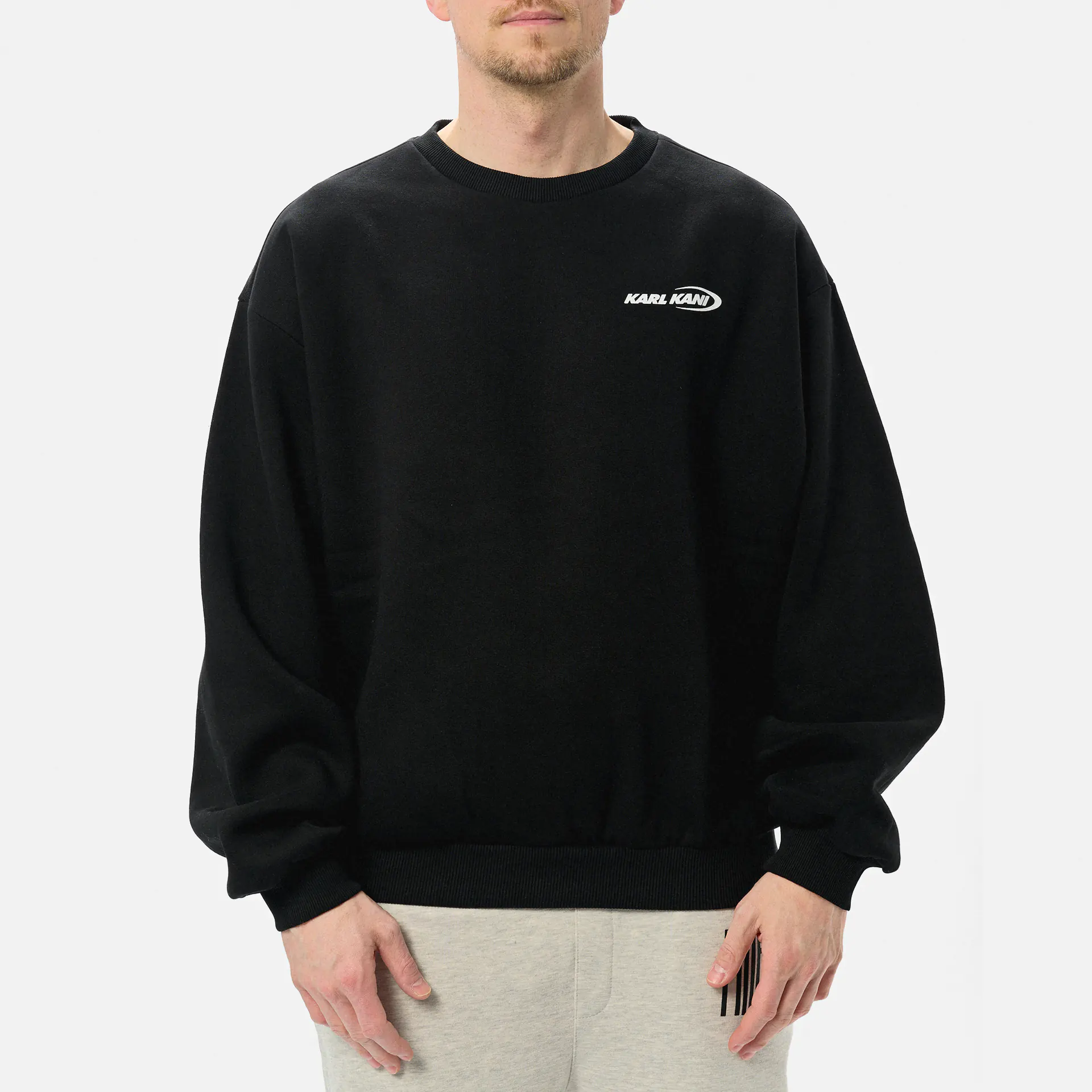 Karl Kani Woven Signature Resist Love Crewneck Black