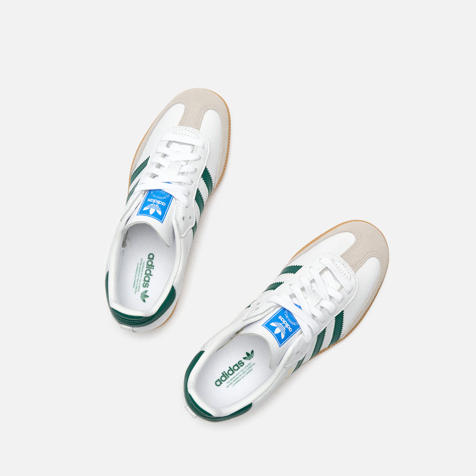 Adidas originals white green best sale