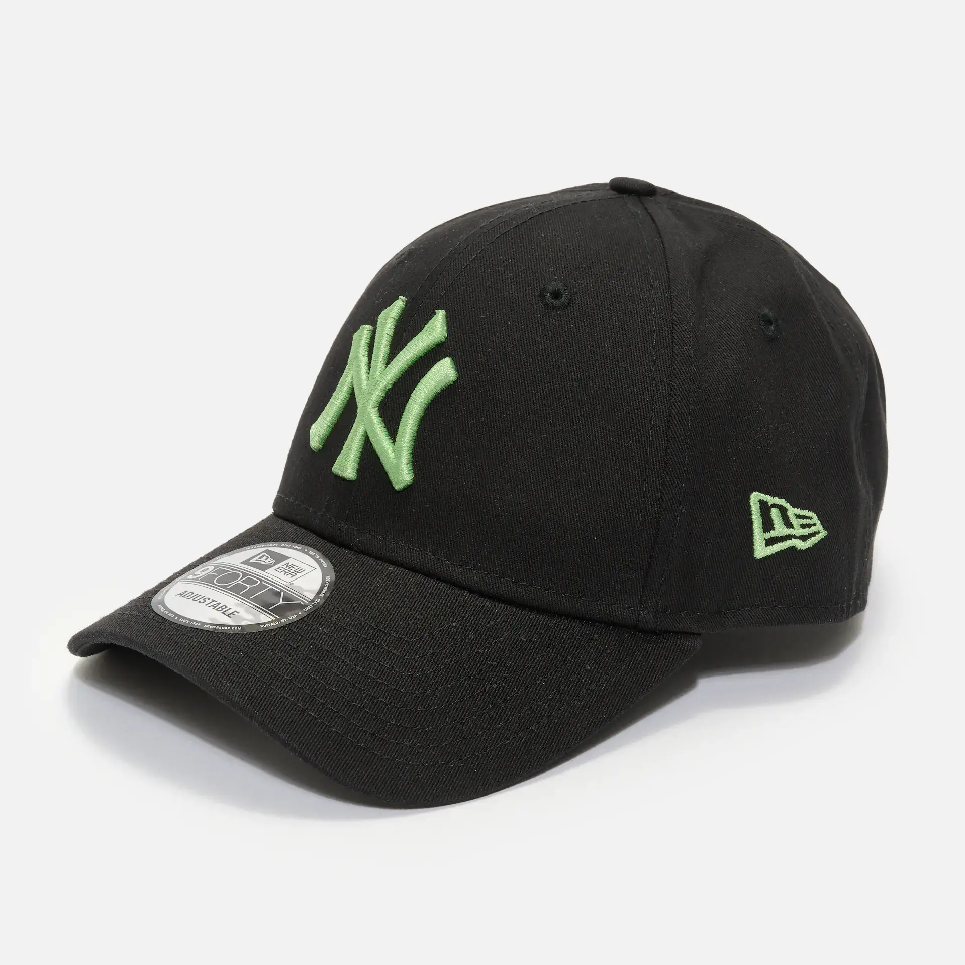 New Era MLB NY Yankees League Essential 9Forty Strapback Cap Black/Green Forrest
