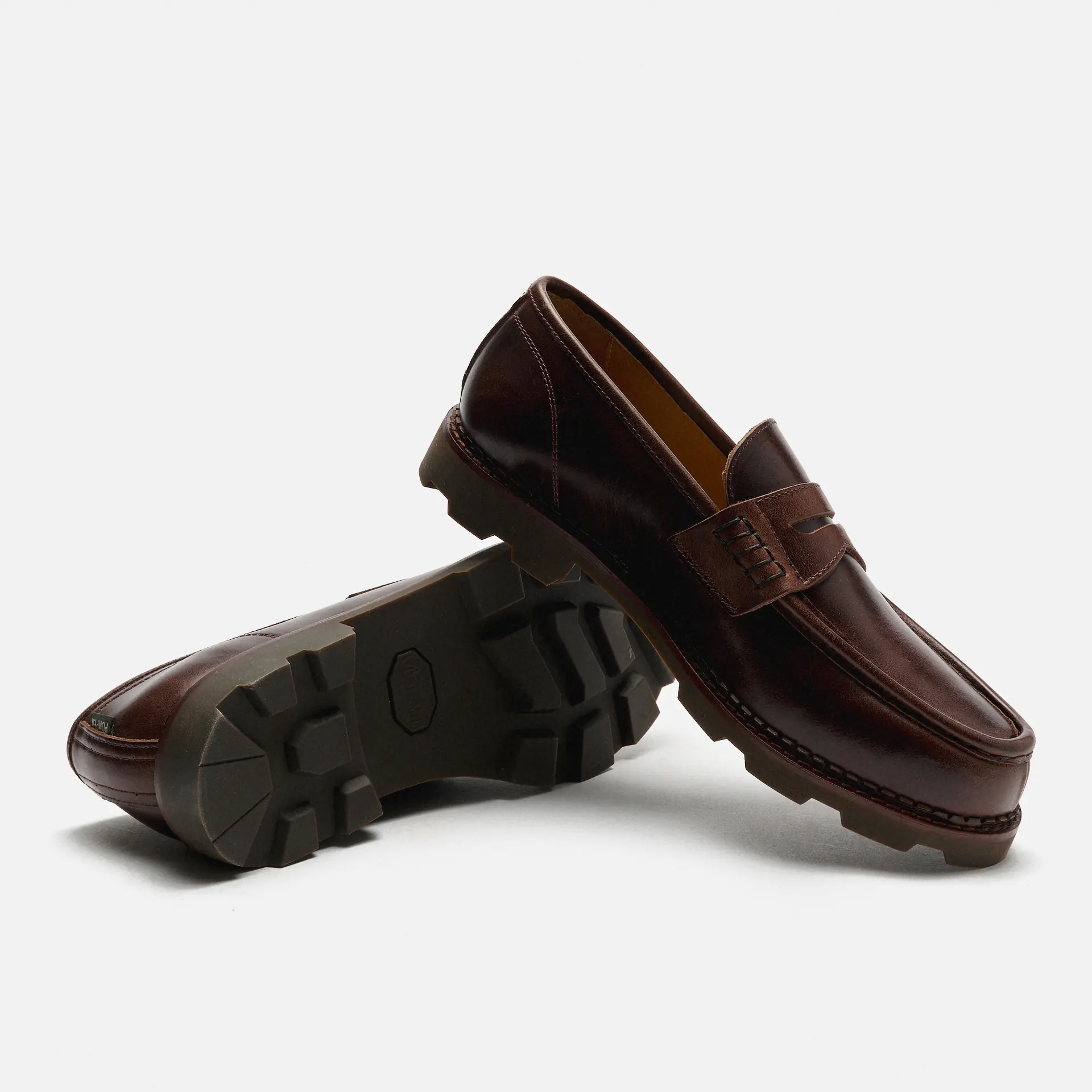 POMPEII Modena Leather Loafer Roast