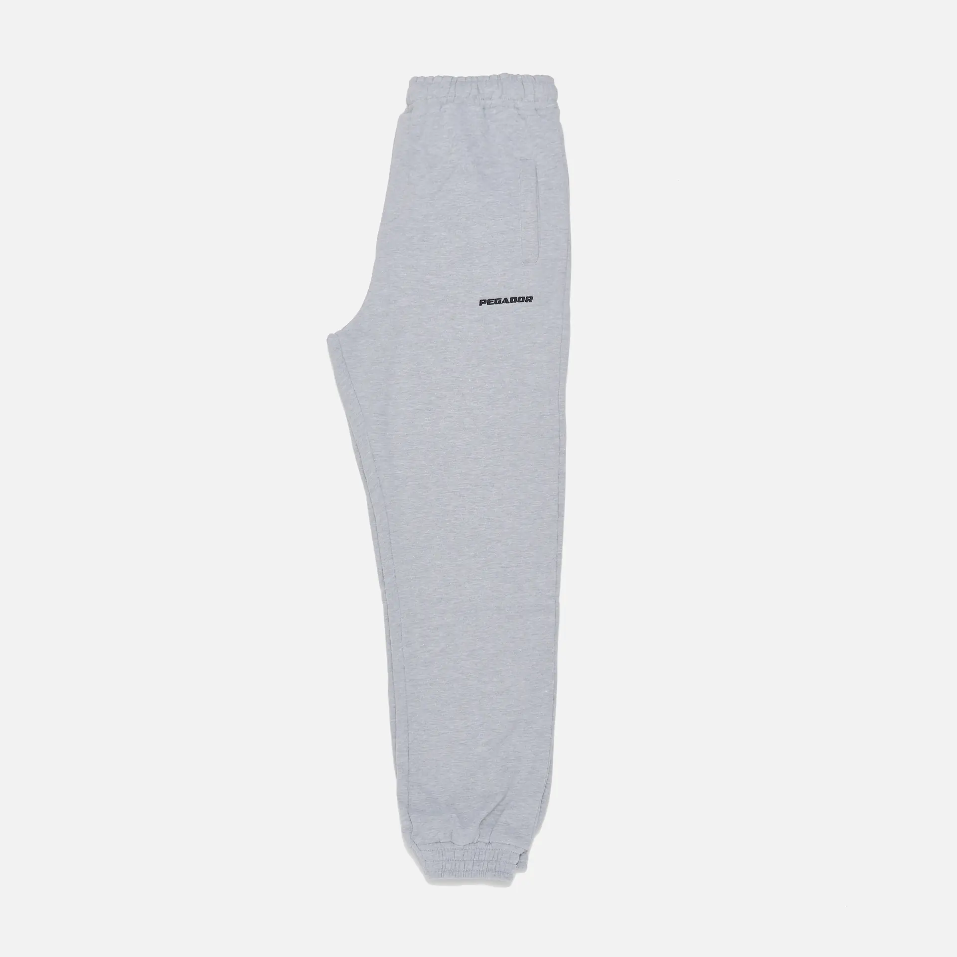 PEGADOR Logo Heavy Sweat Jogger Grey Melange