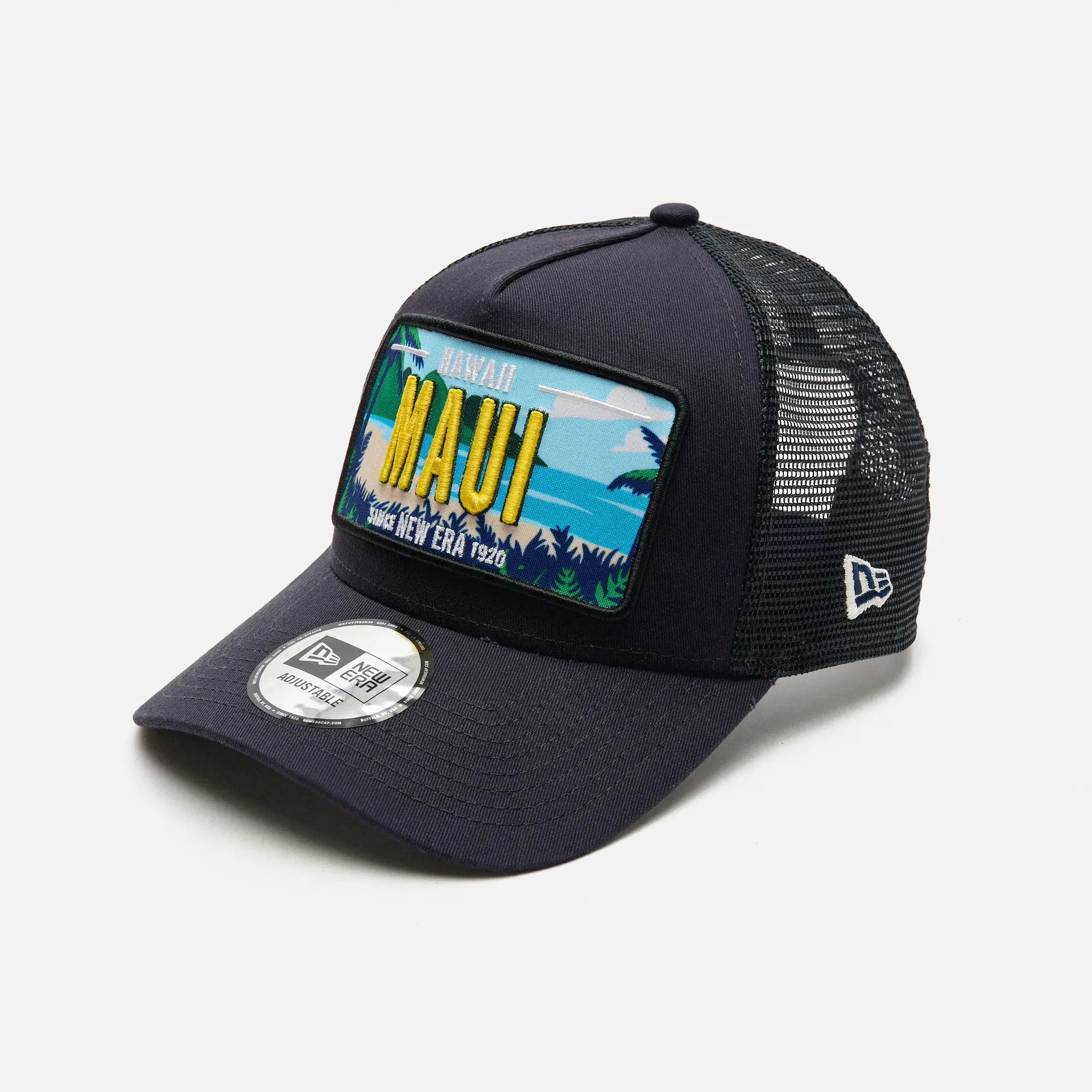 New Era License Plate Trucker Cap Navy/Navy