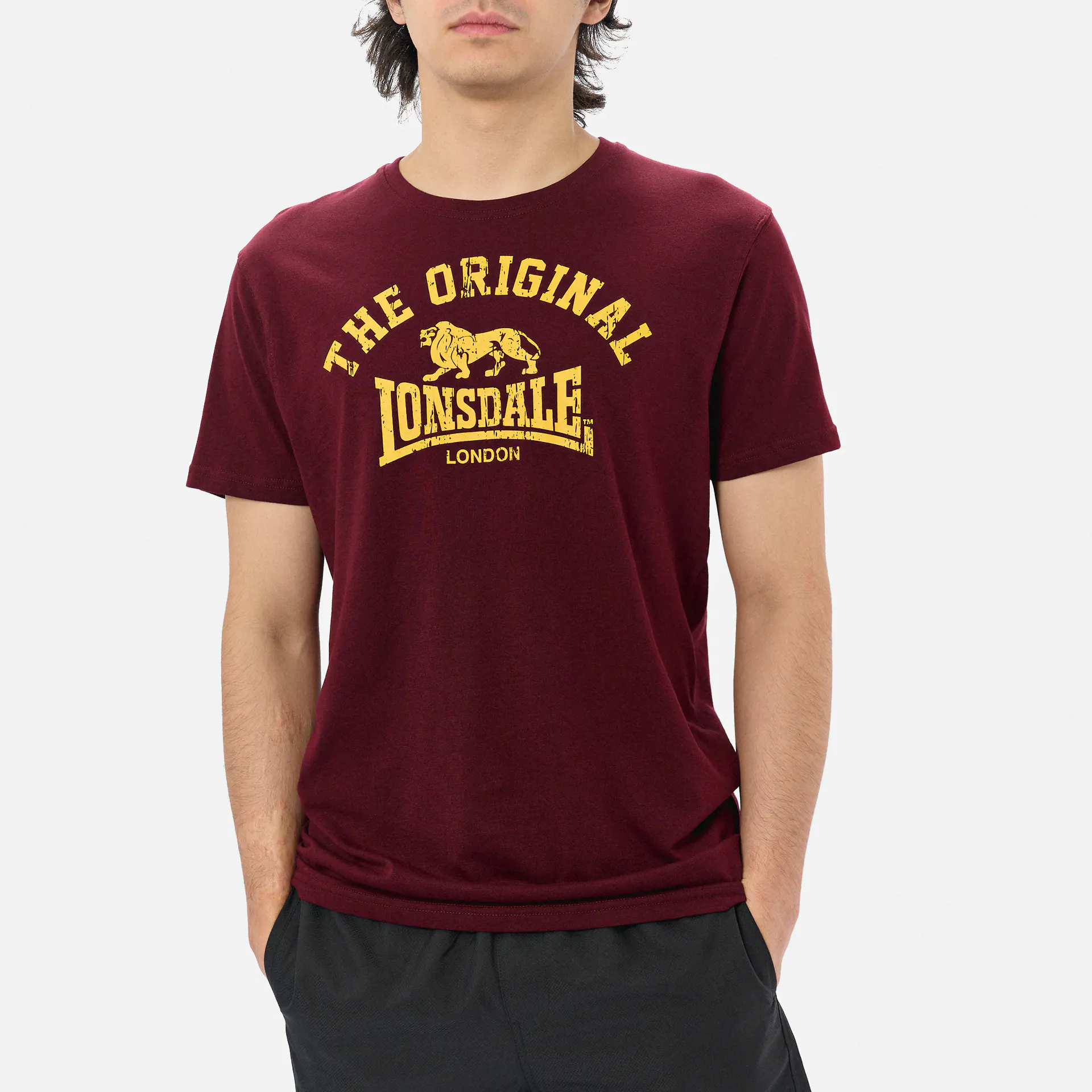 Lonsdale ORIGINAL T-Shirt Vintage Oxblood