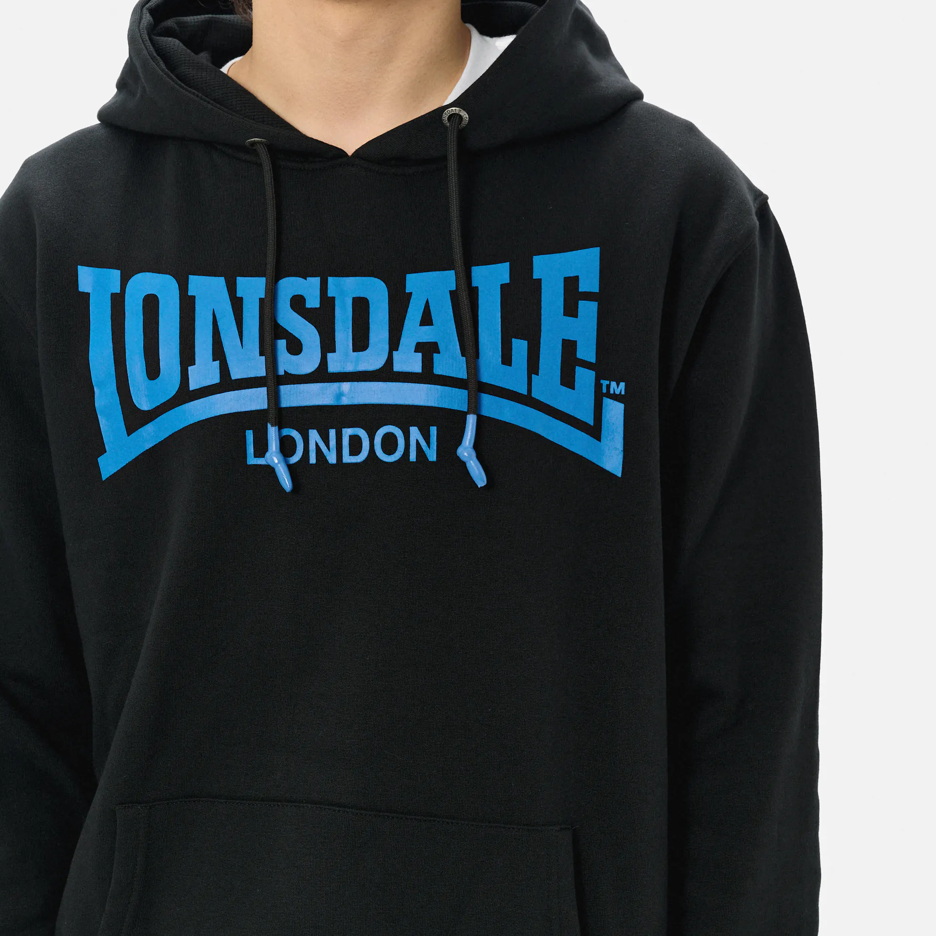 Lonsdale CHATSWORTH Hoodie Black/Blue