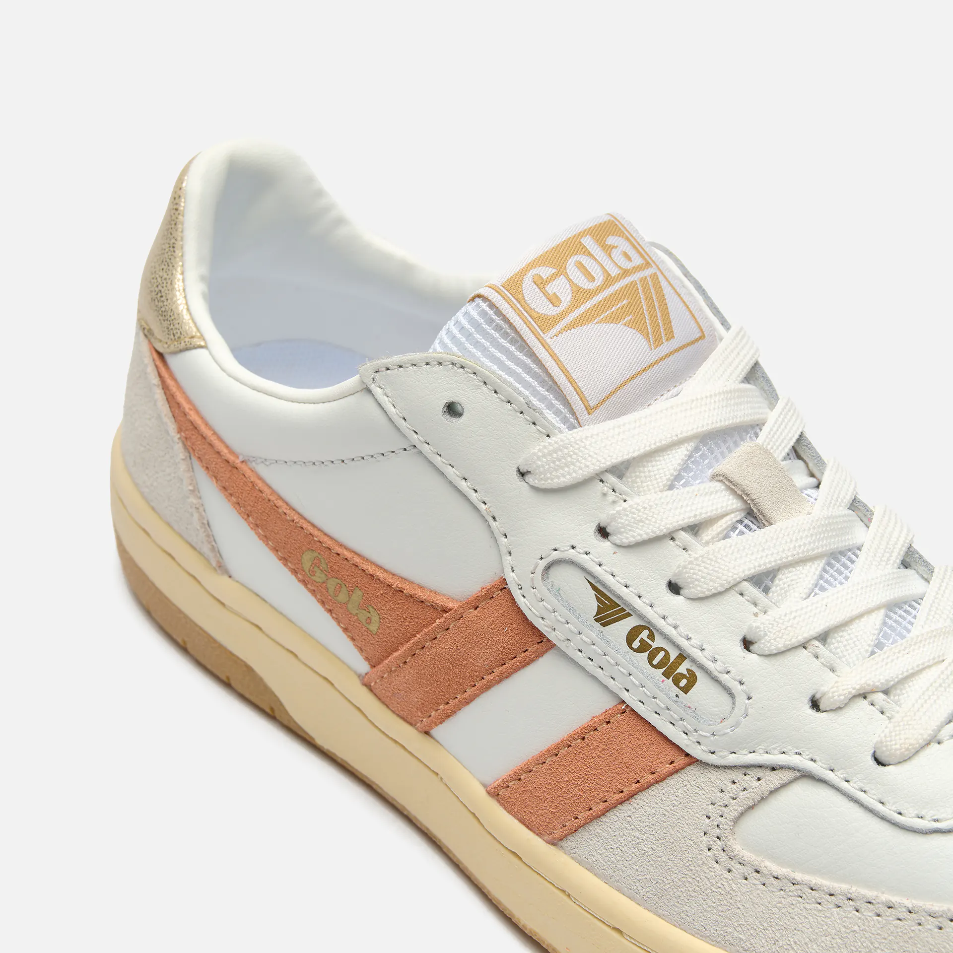 Gola Hawk Sneaker White/Terracotta/Gold