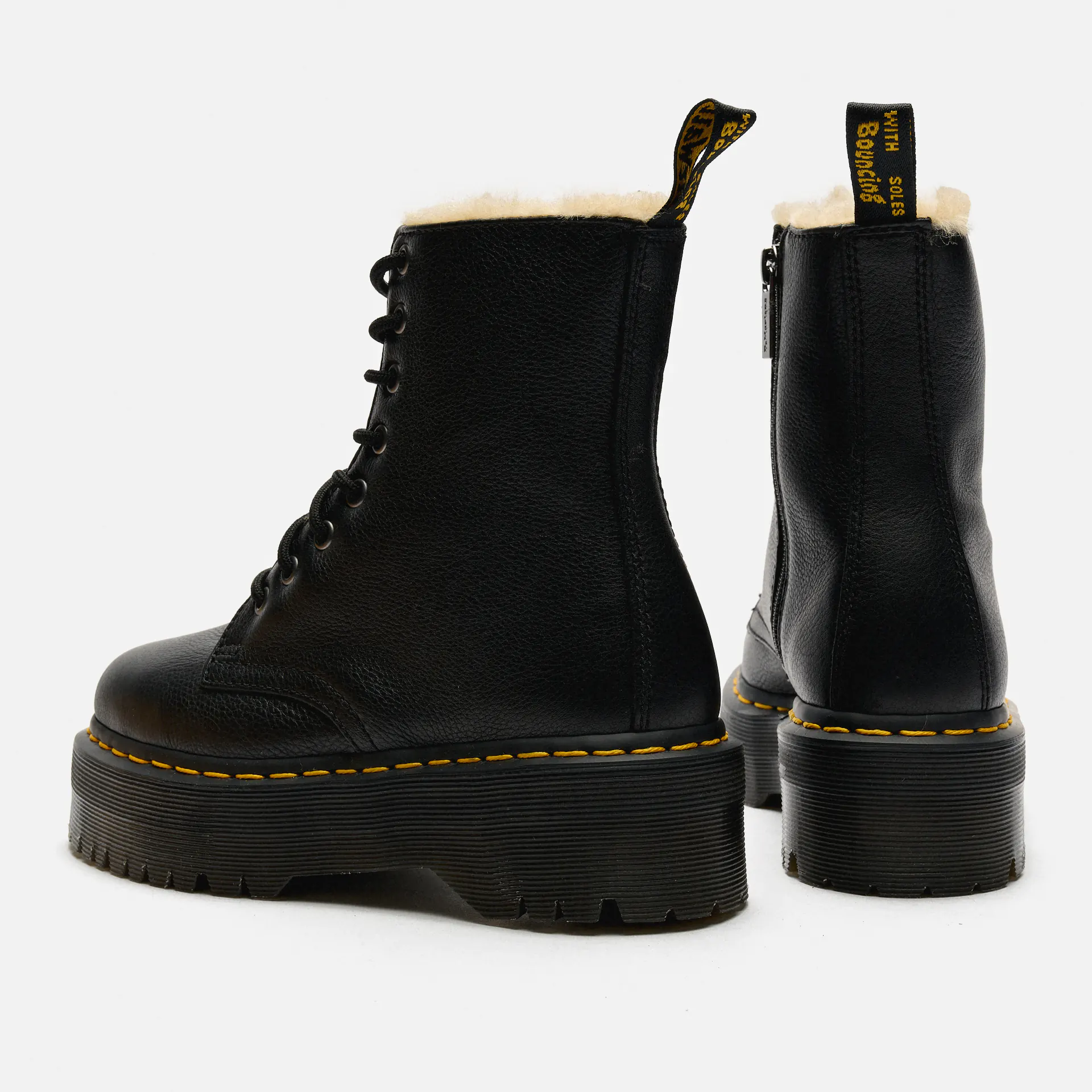 Dr. Martens Jadon FL Plateau Boots Black