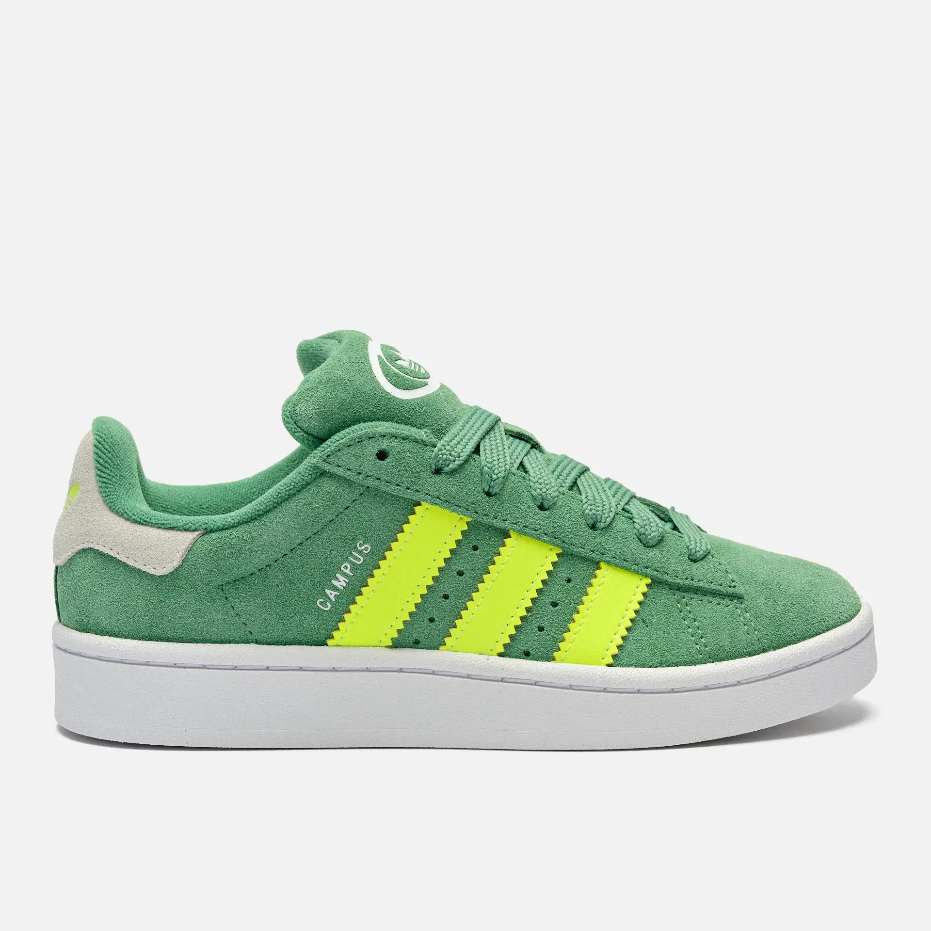 adidas Originals Campus 00s Sneaker J Preloved Green Solar Yellow Footwear White