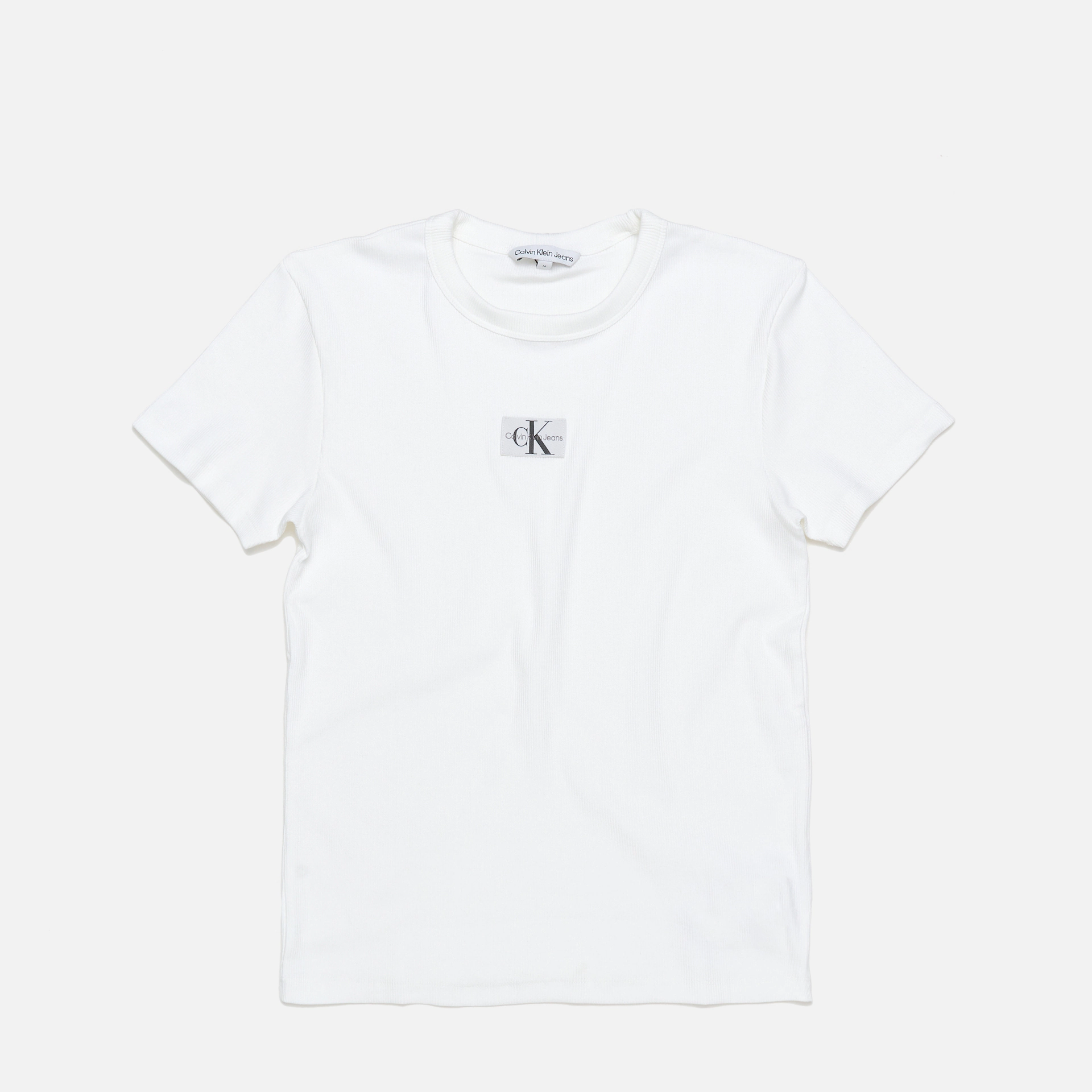 Calvin Klein Jeans White Label Regular Rib Tee Woven Bright