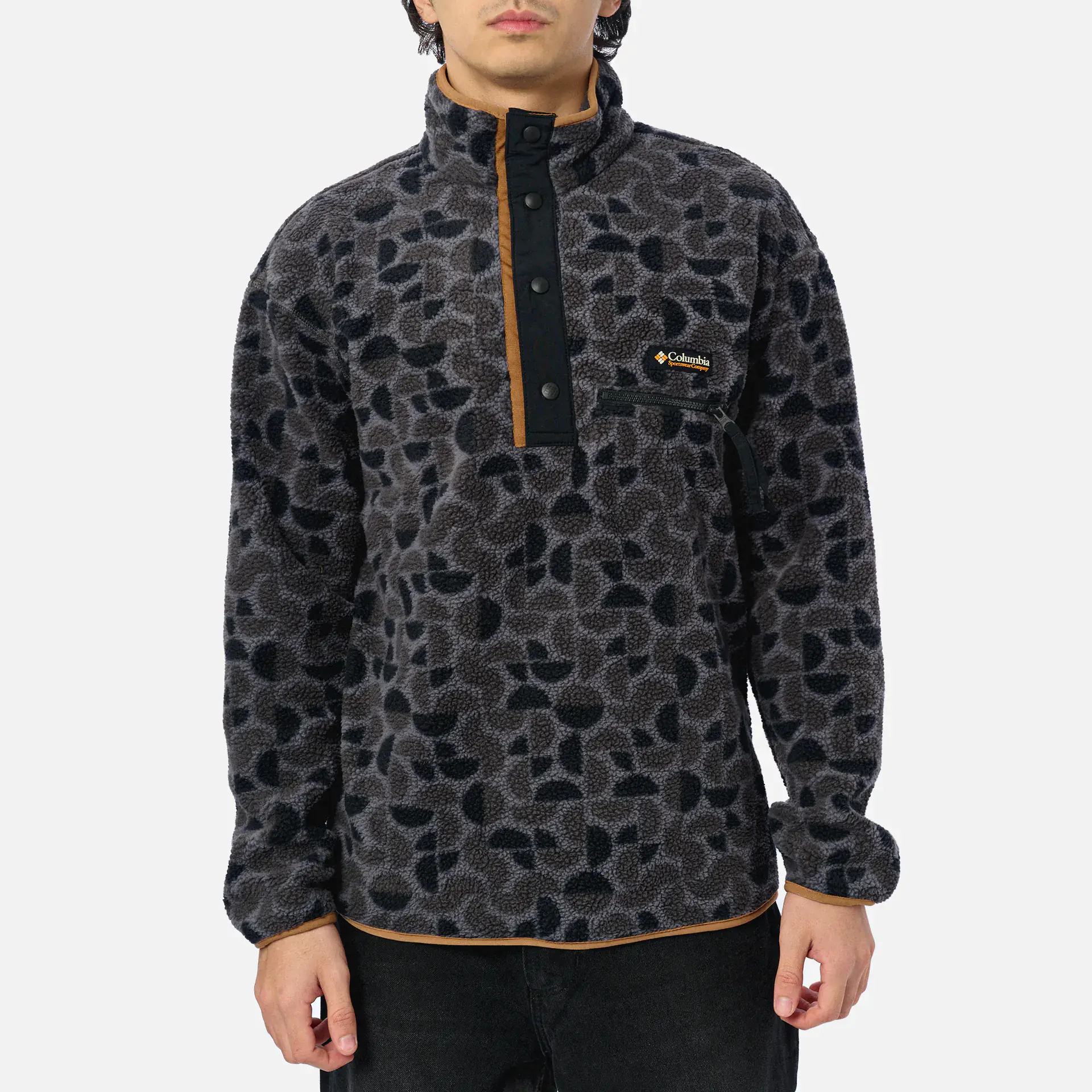 Columbia Helvetia™ II Printed Half Snap Fleece Black Retroscape