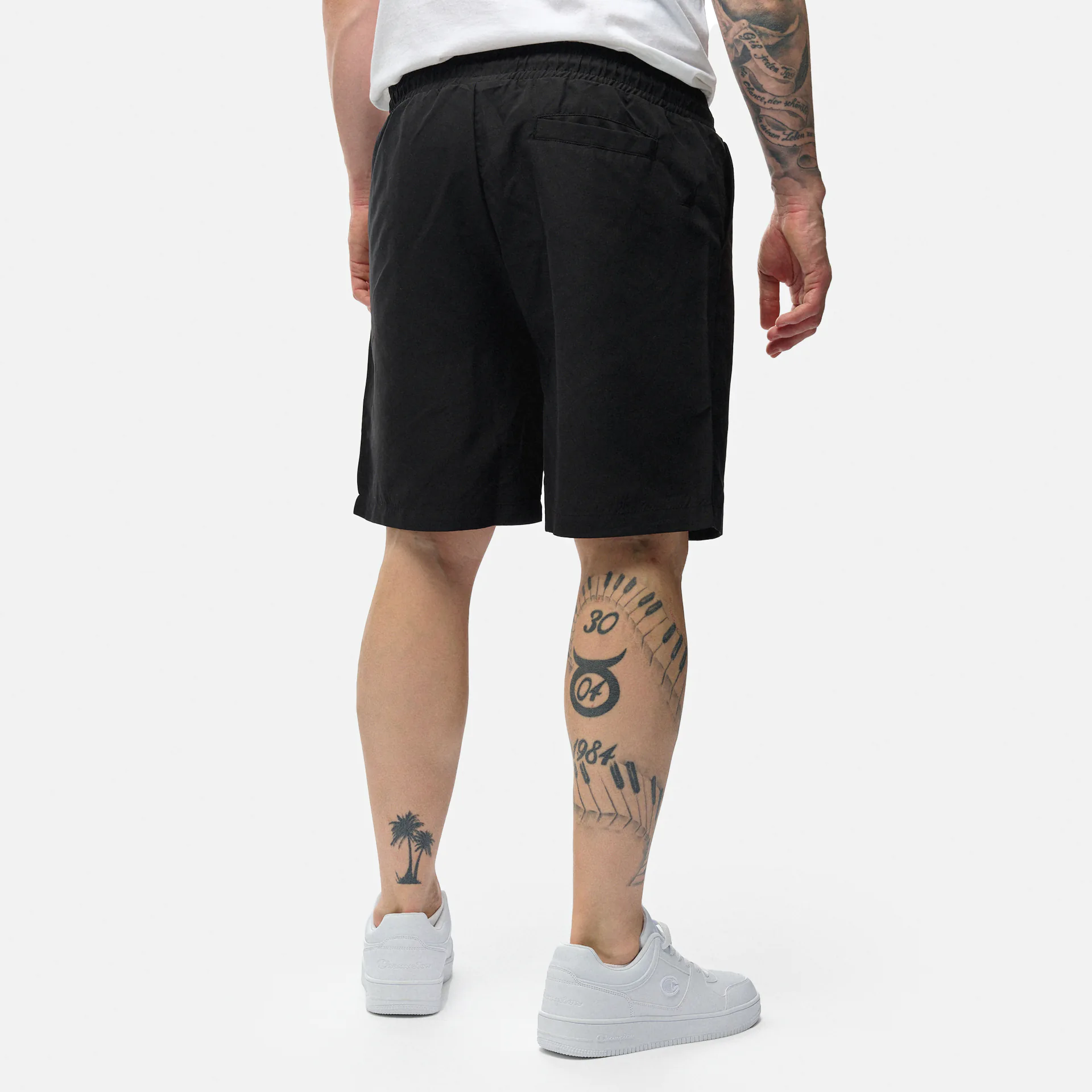 PEGADOR Logo Swim Shorts Black