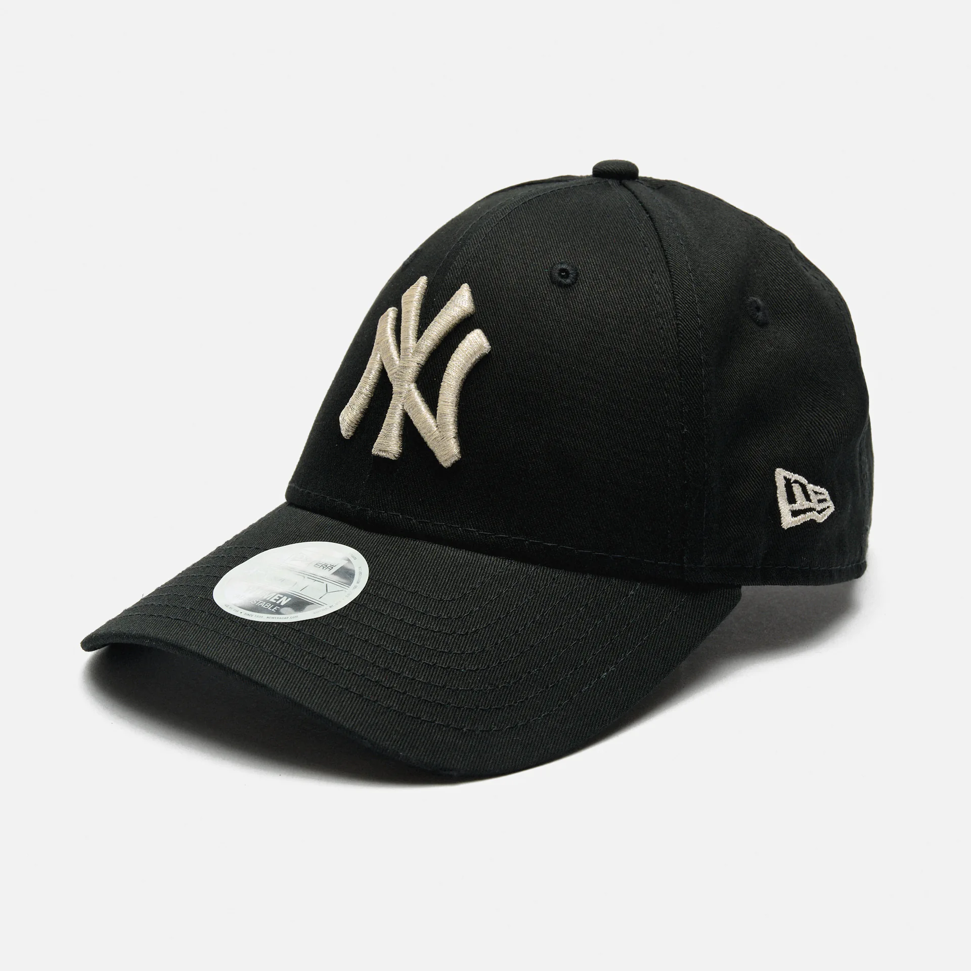 New Era Wmns Metallic Logo 9Forty NY Yankees Stapback Cap Black