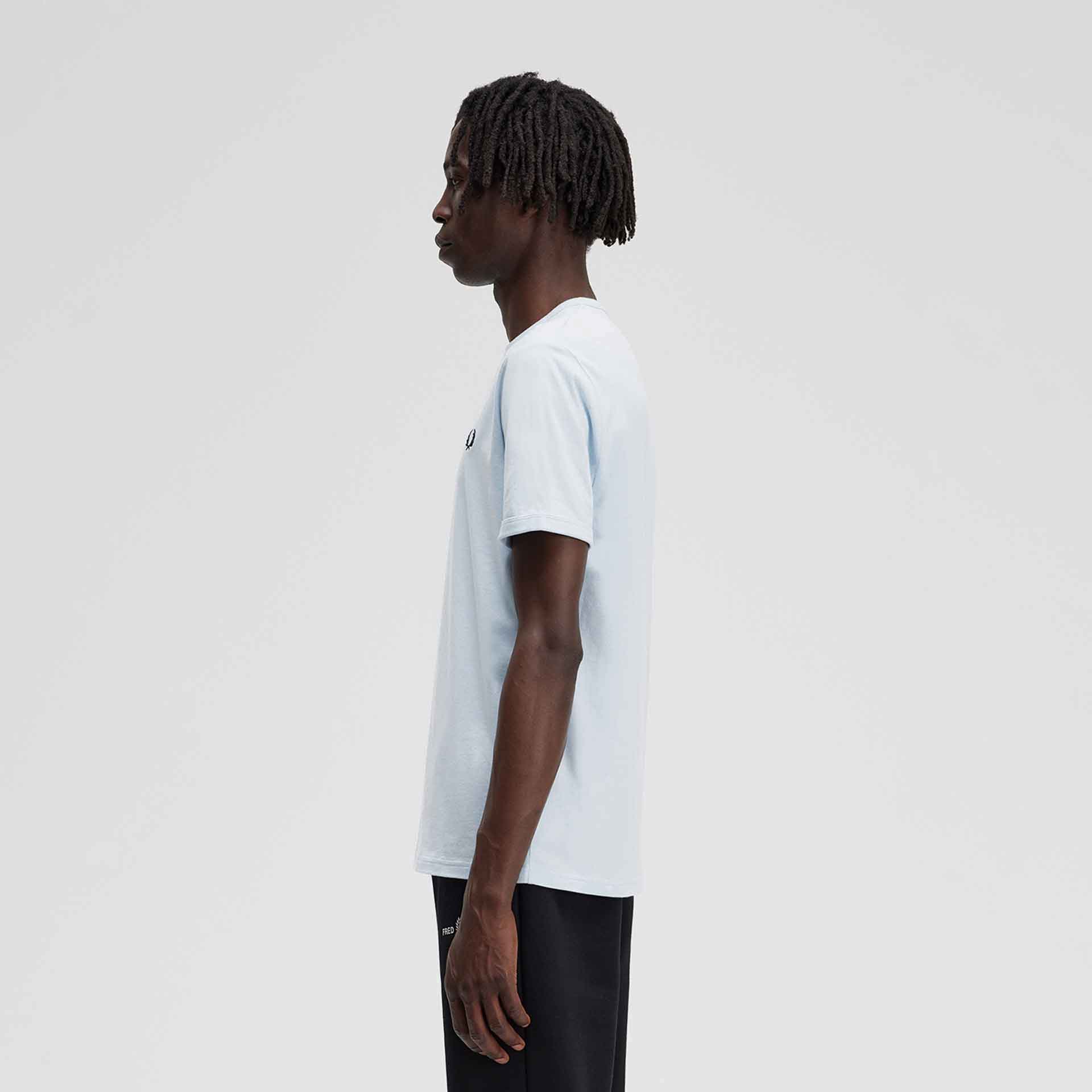 Fred Perry Ringer T-Shirt Light Ice