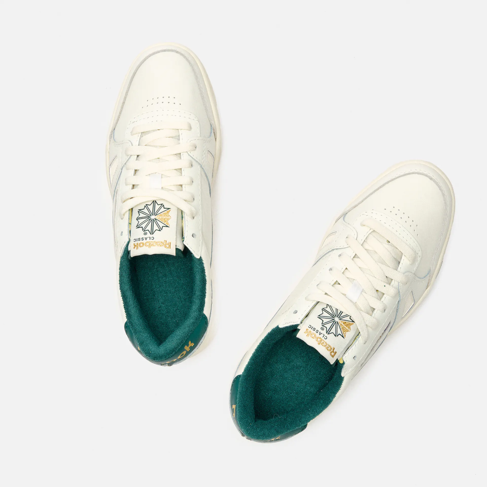 Reebok LT Court Sneaker Chalk/Vintage Chalk/Collegiate Green