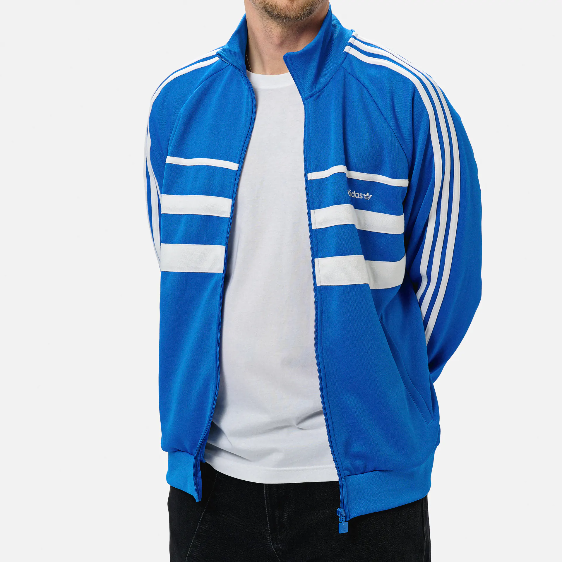 adidas Originals First Track Jacket Blue White