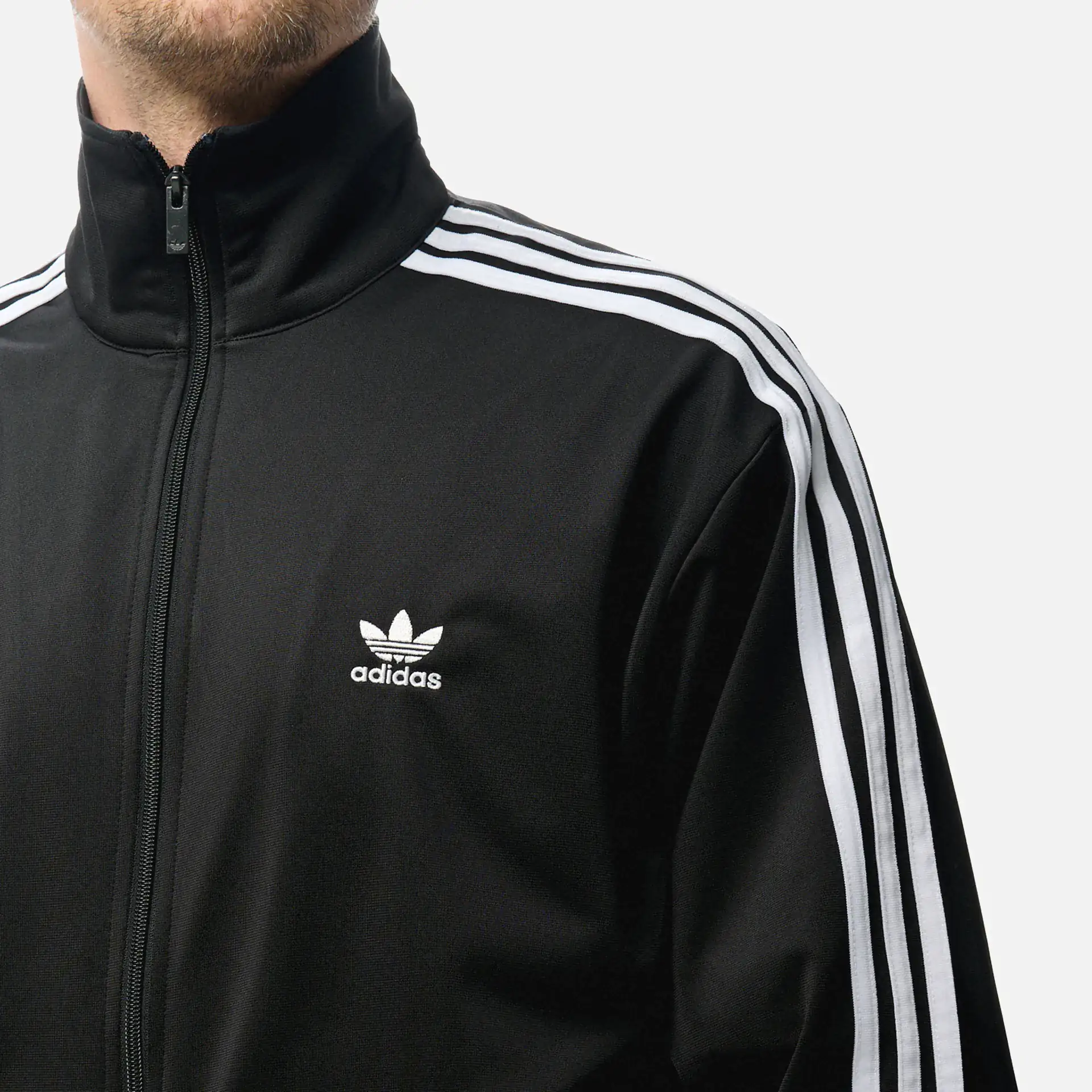 Adidas Firebird Track Jacket Black White