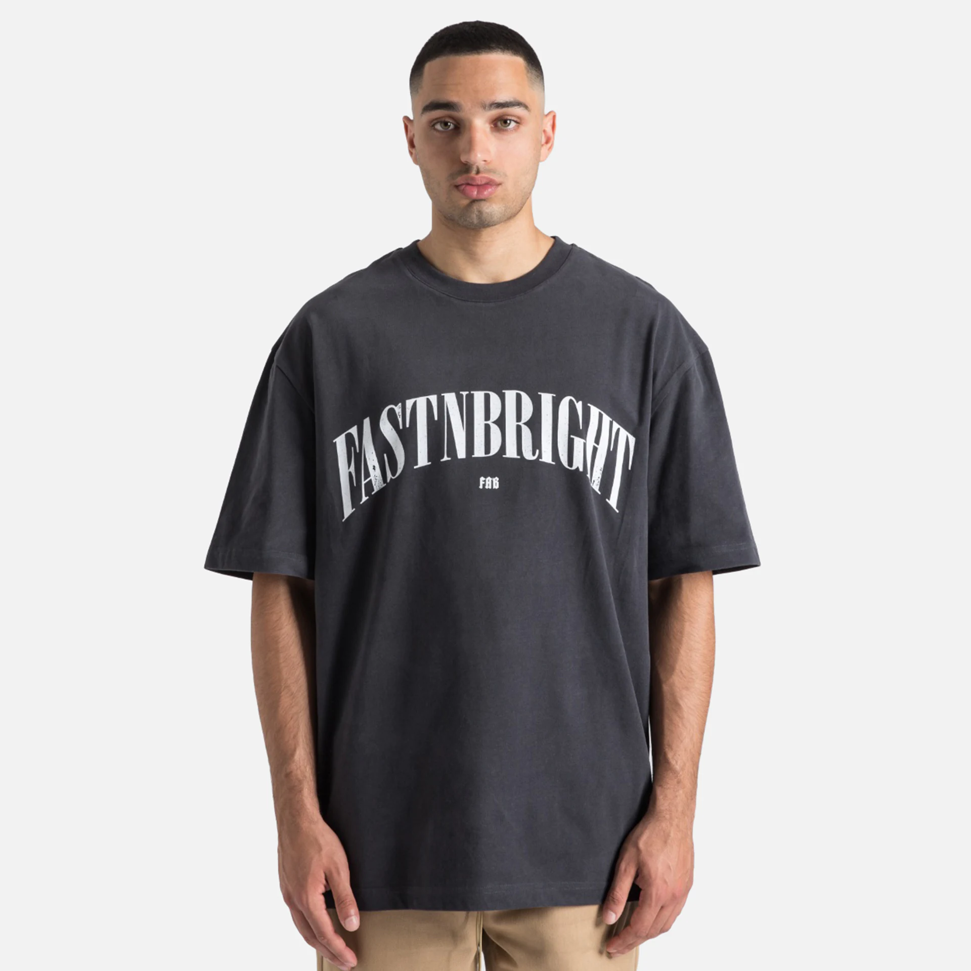 Fast and Bright FAB T-Shirt Washed Black