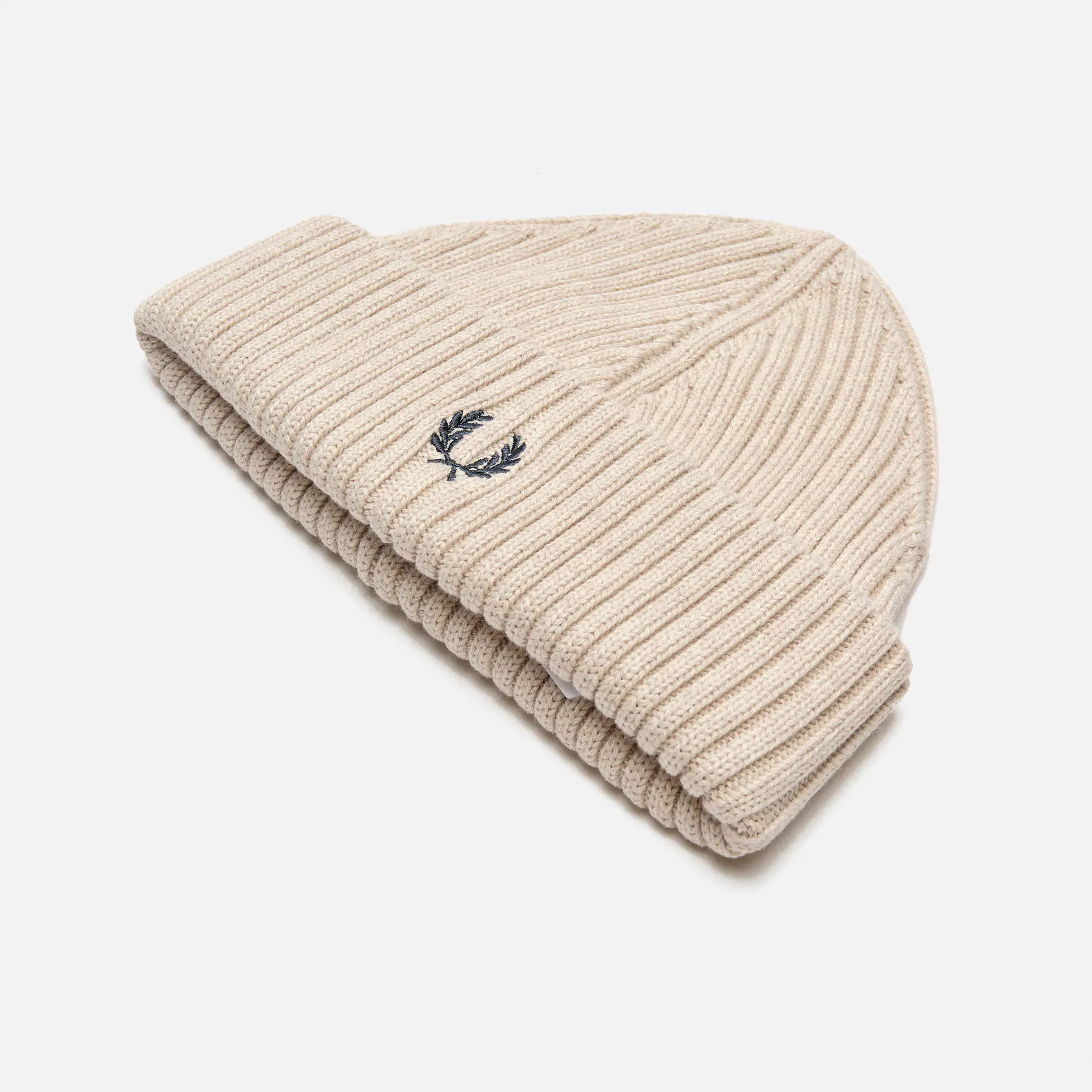 Fred Perry Cotton Rib Beanie Porridge Marl