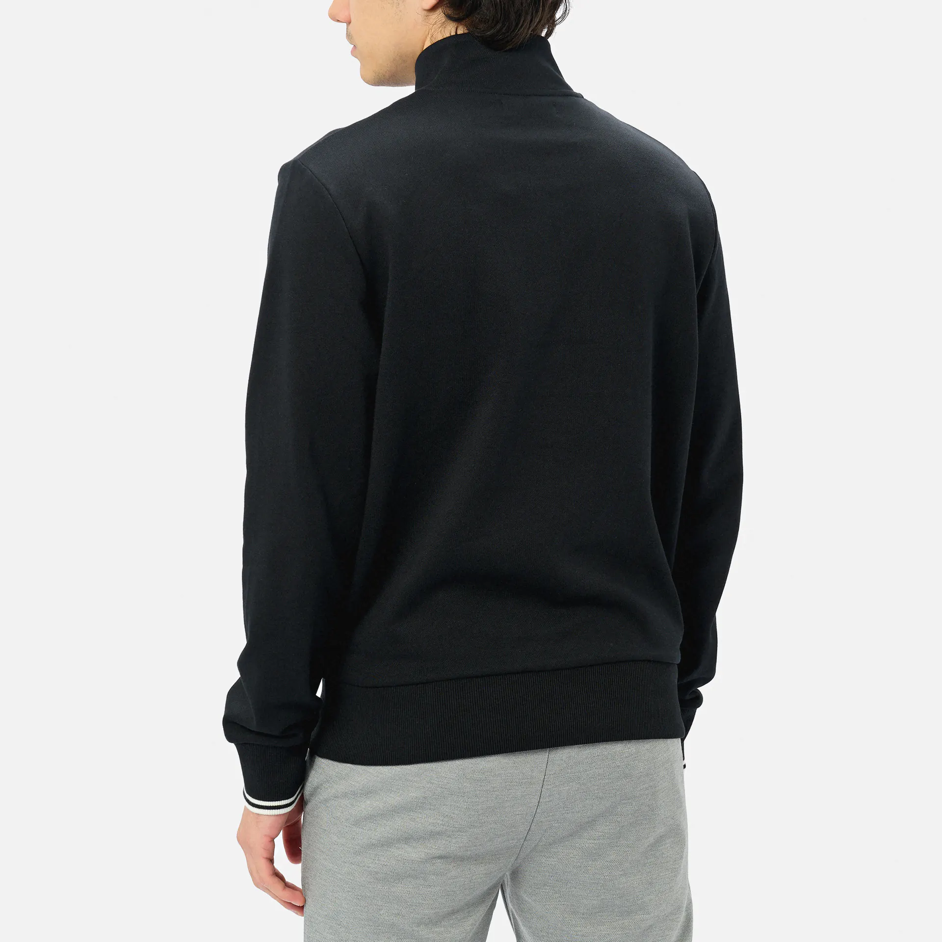 Fred Perry Half Zip Sweatshirt Black