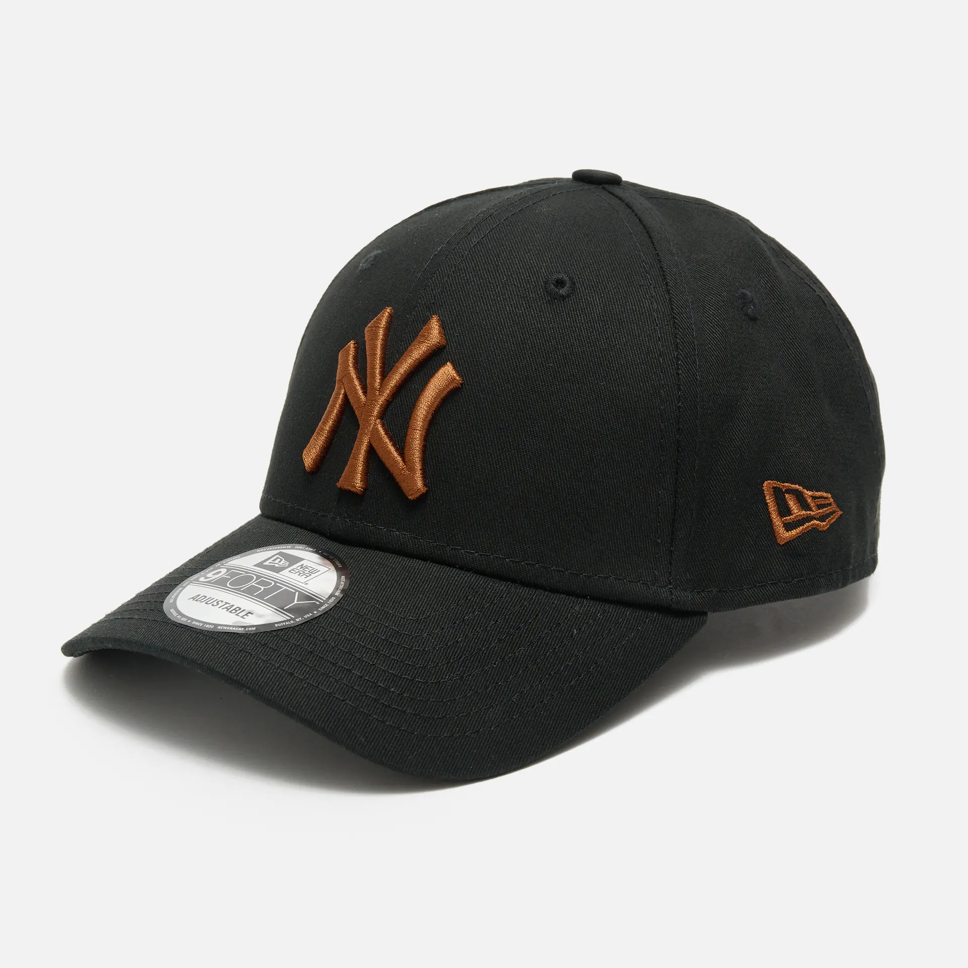 New Era MLB NY Yankees League Essential 9Forty Strapback Cap Black/TPN