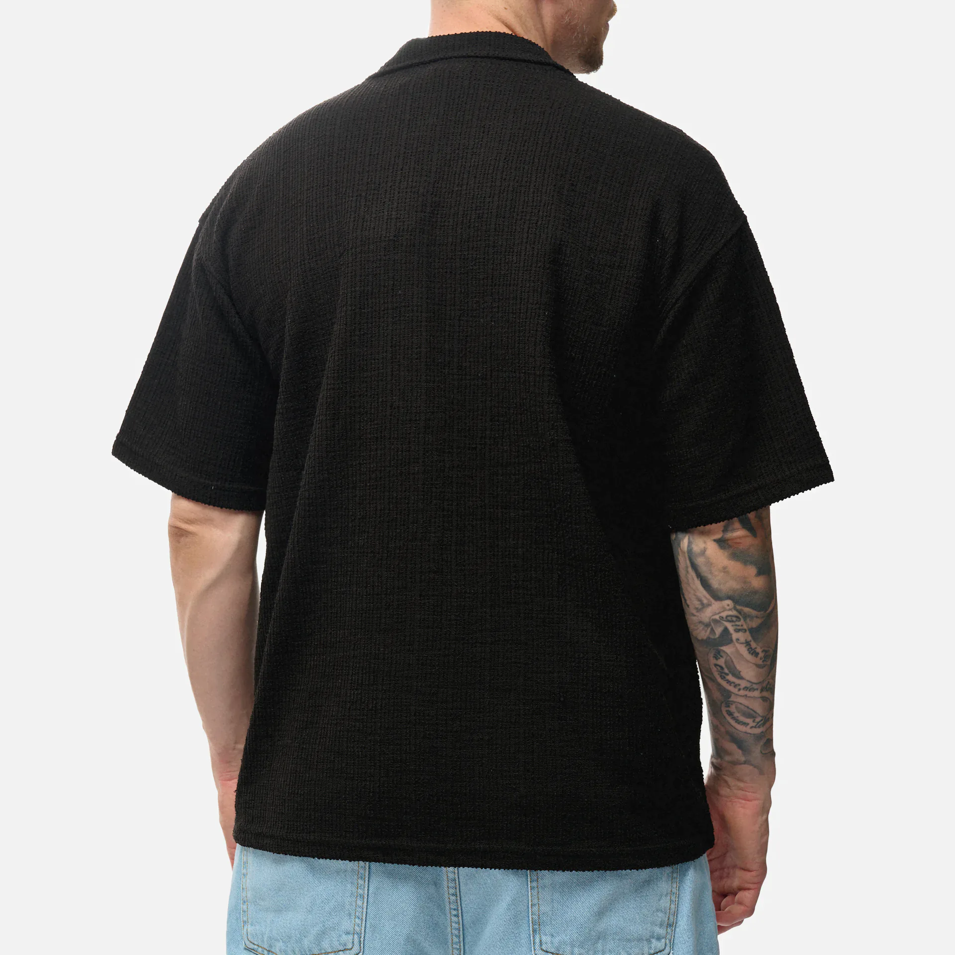 PEGADOR Libco Structured Knit Shirt Black