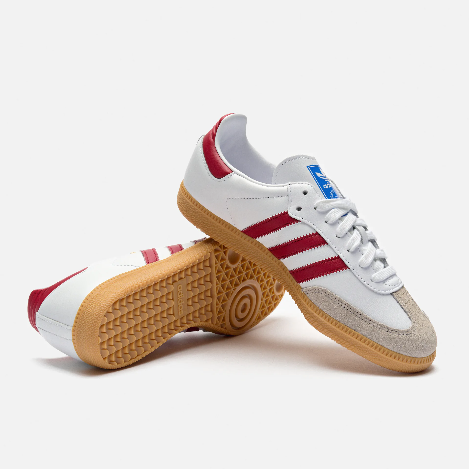 adidas Originals Samba OG Sneaker Cloud White/Collegiate Burgundy/Gum