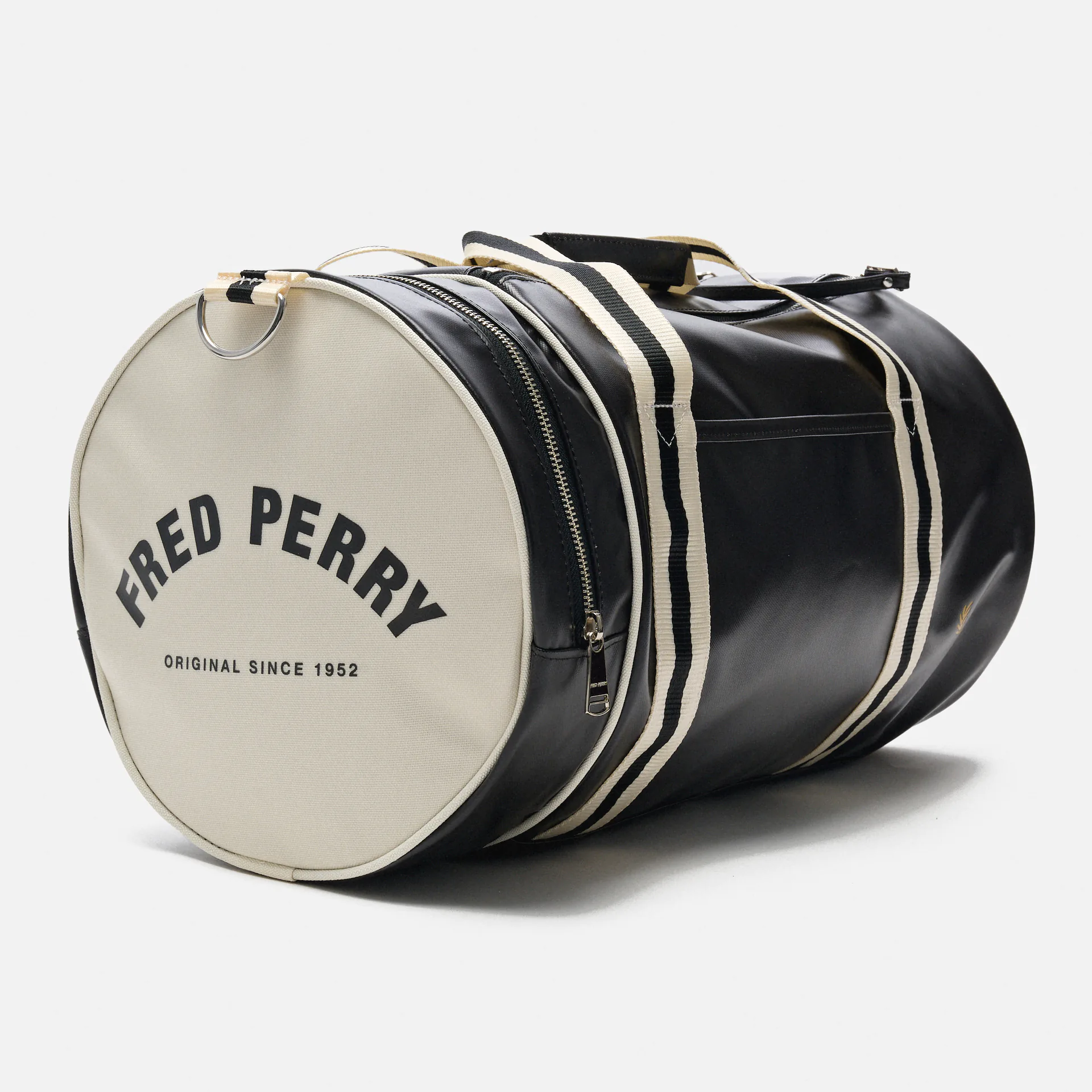 Fred Perry Classic Barrel Bag Black/Ecru