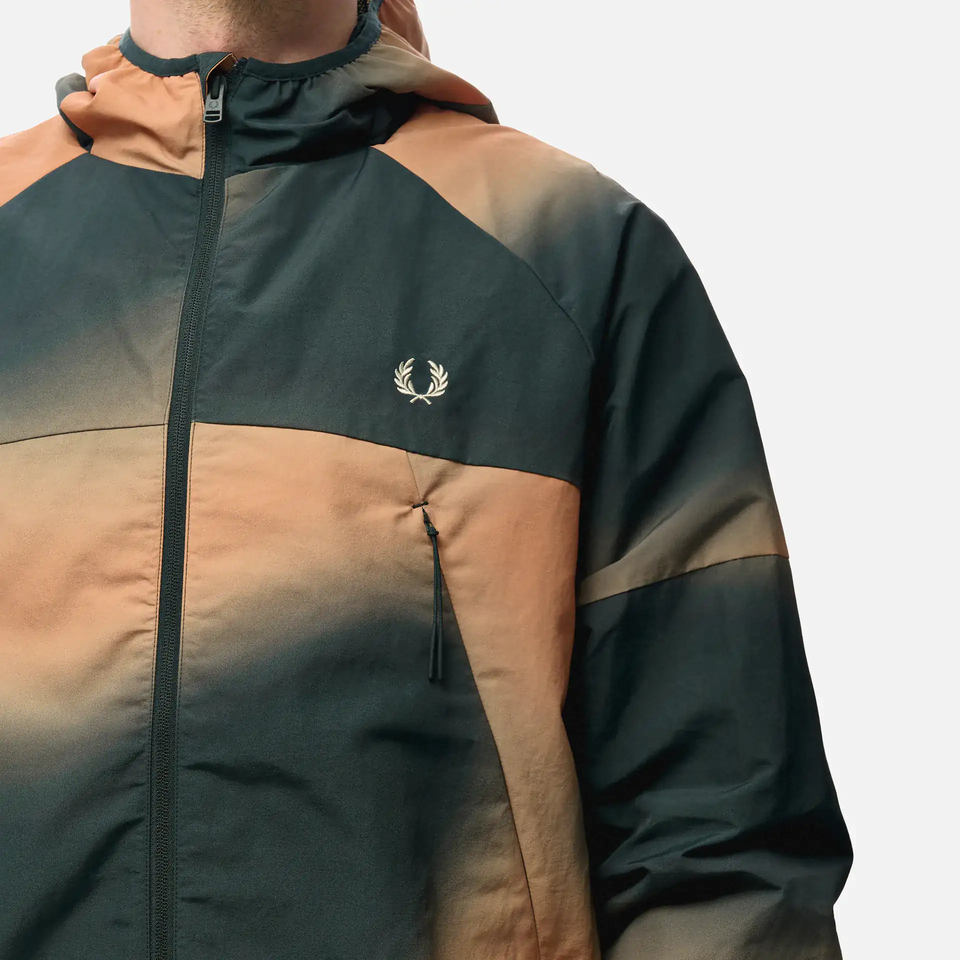 Fred perry colour block shell jacket best sale