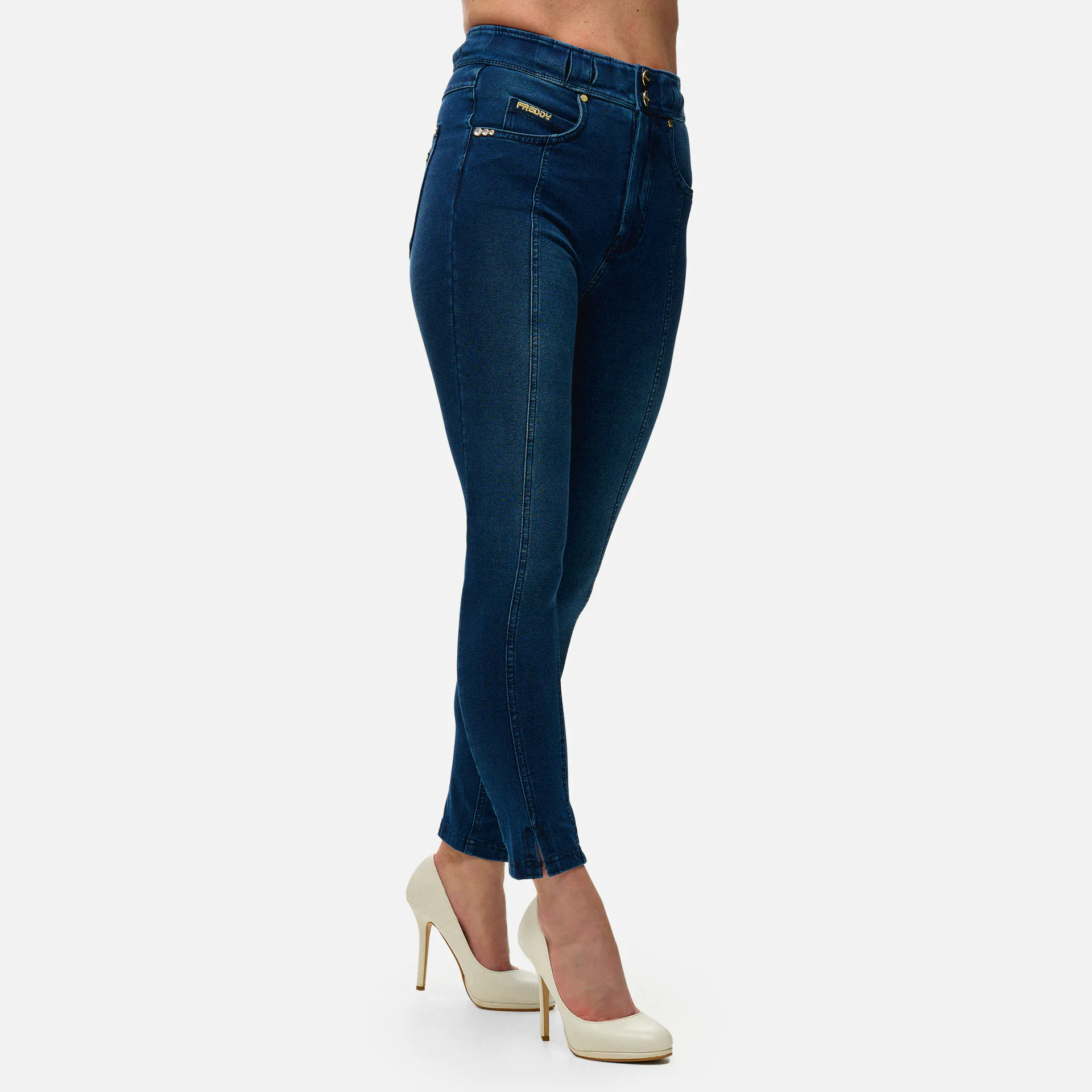 Freddy NOW Highwaist 7/8 Skinny Jeans Dark Denim