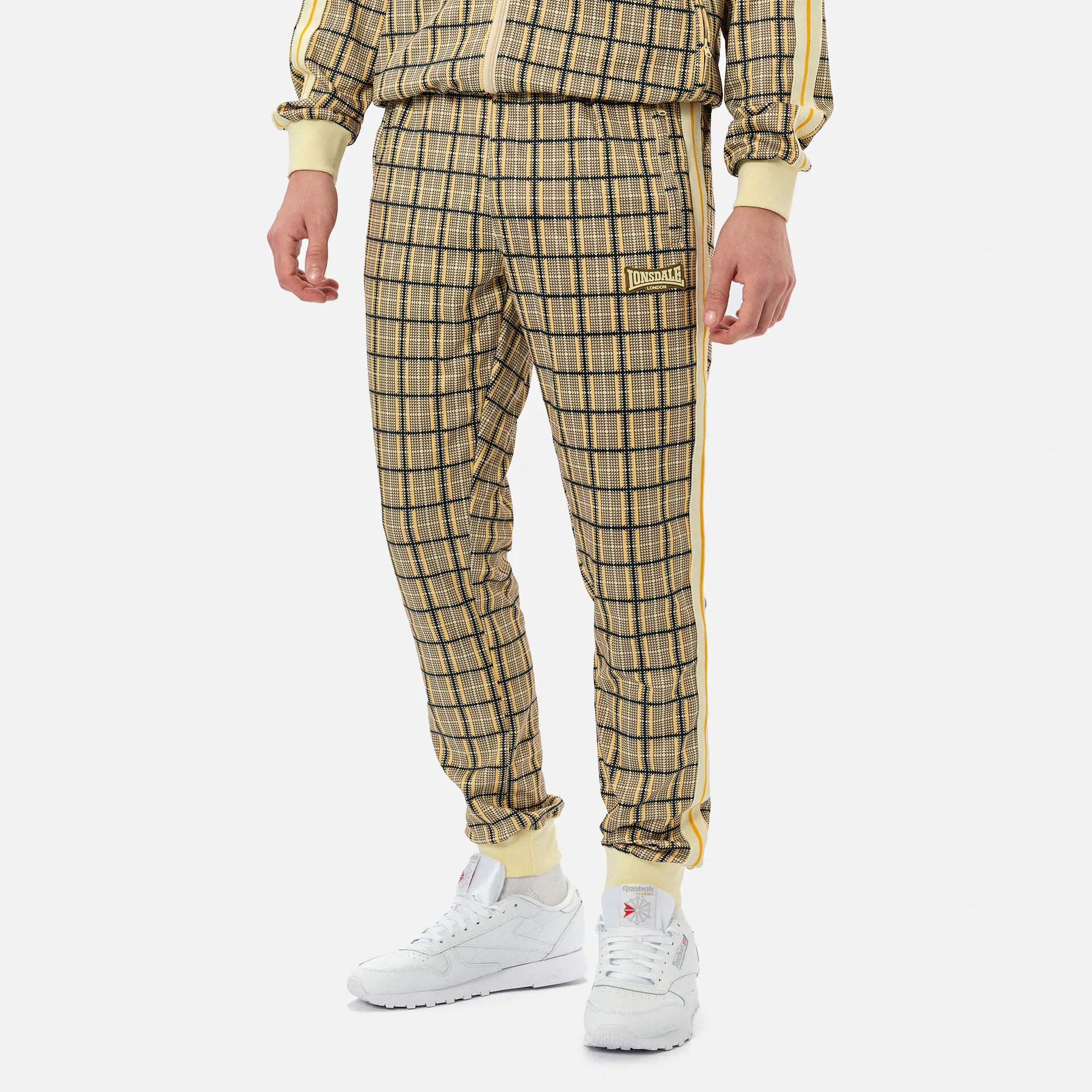 Lonsdale SEABROOK Suit Yellow/Brown/Ecru