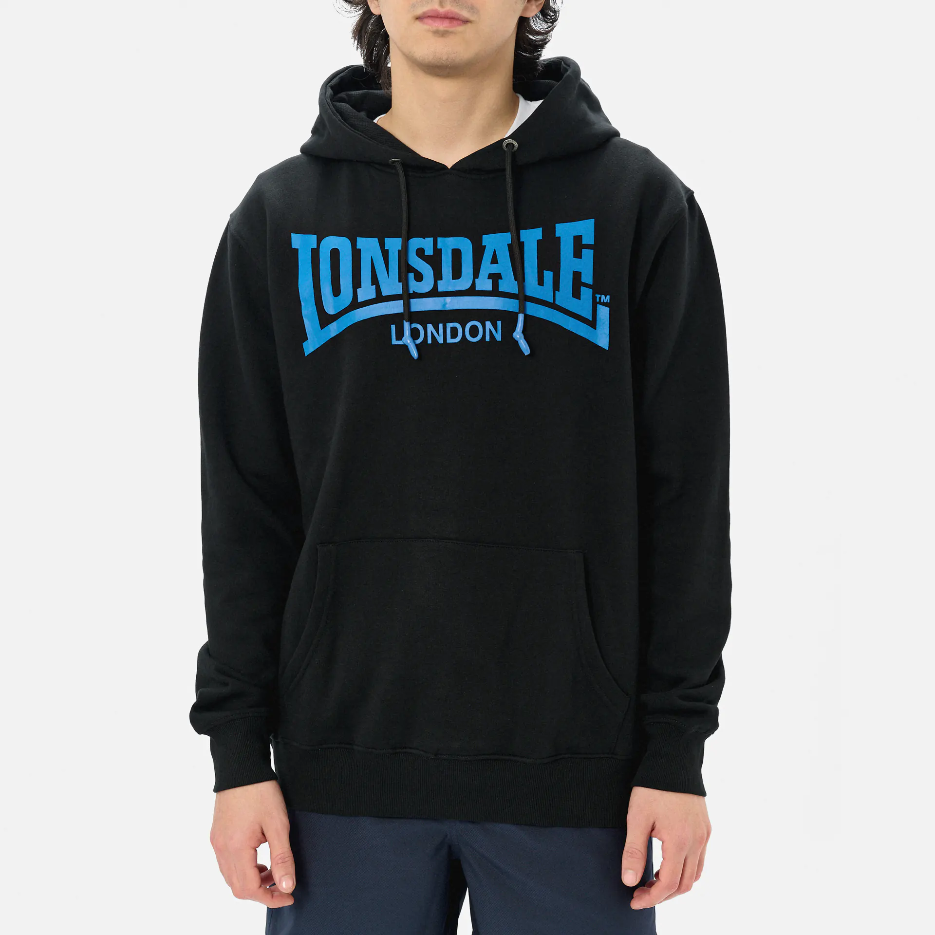 Lonsdale CHATSWORTH Hoodie Black/Blue