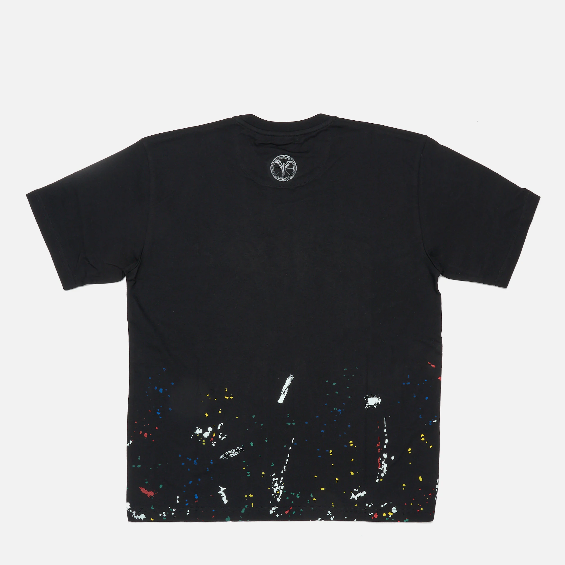 Carlo Colucci Paint Drop T Shirt Black