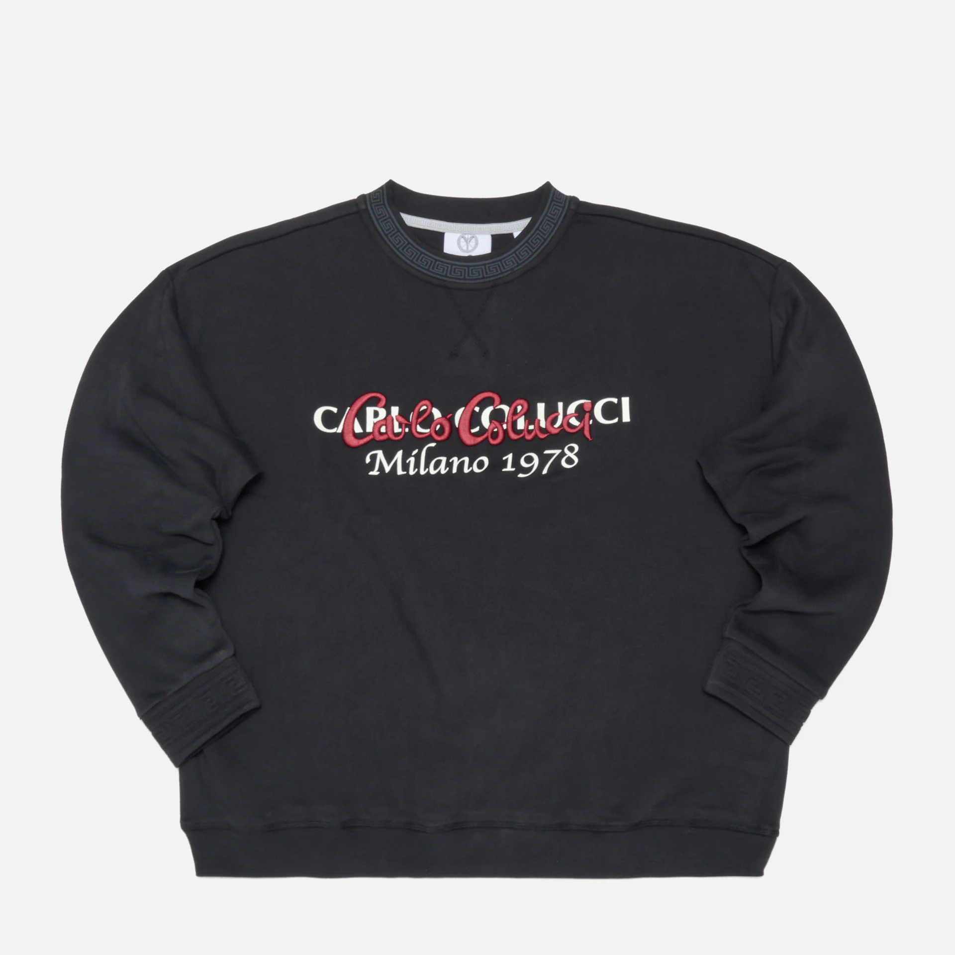 Carlo Colucci Street Classic Story Oversized Sweatshirt Black