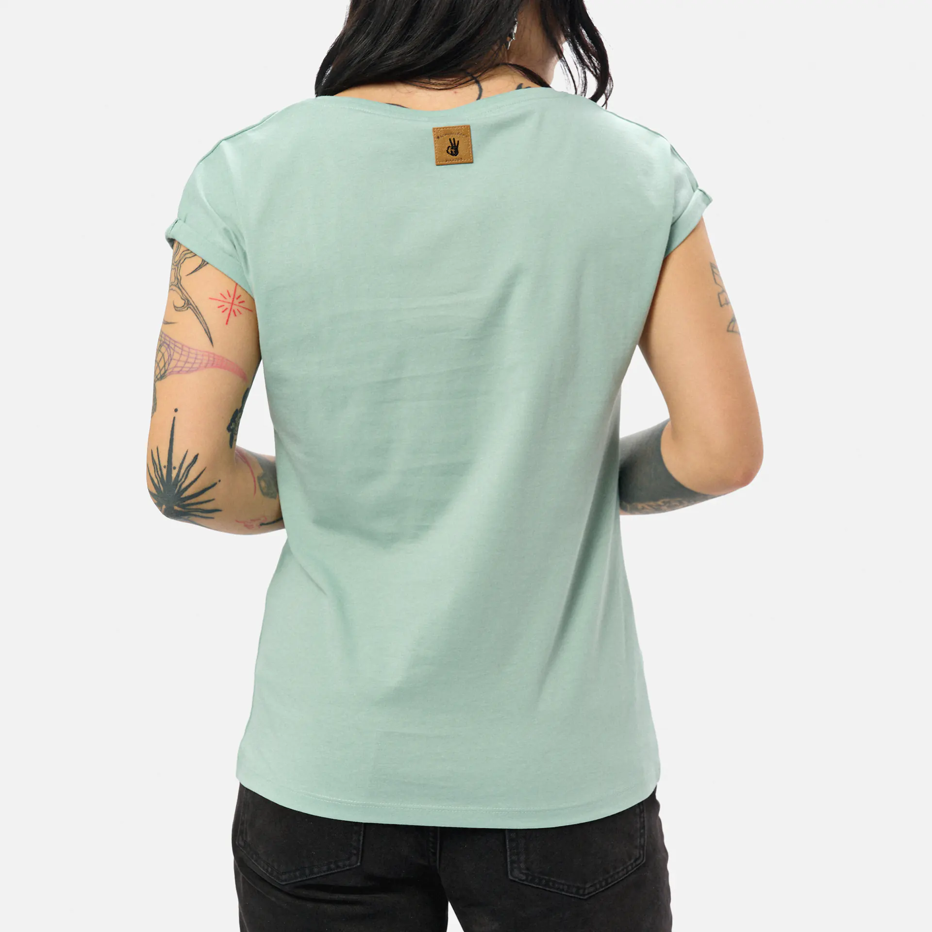 Kleinigkeit Görls Normalfit T-Shirt Karma Kommt Celadon