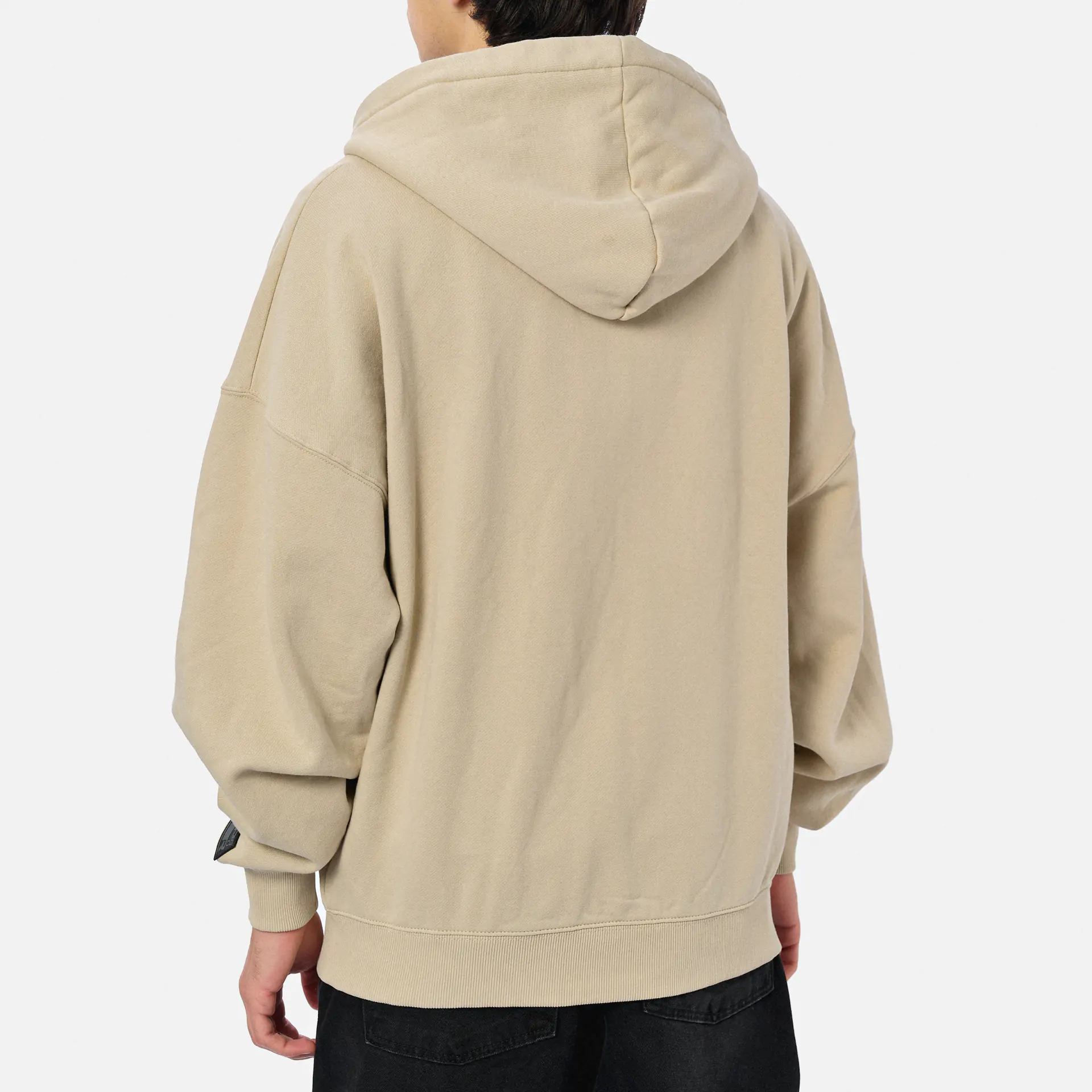 PEGADOR Hogan Boxy Sweat Jacket Washed Light Beige