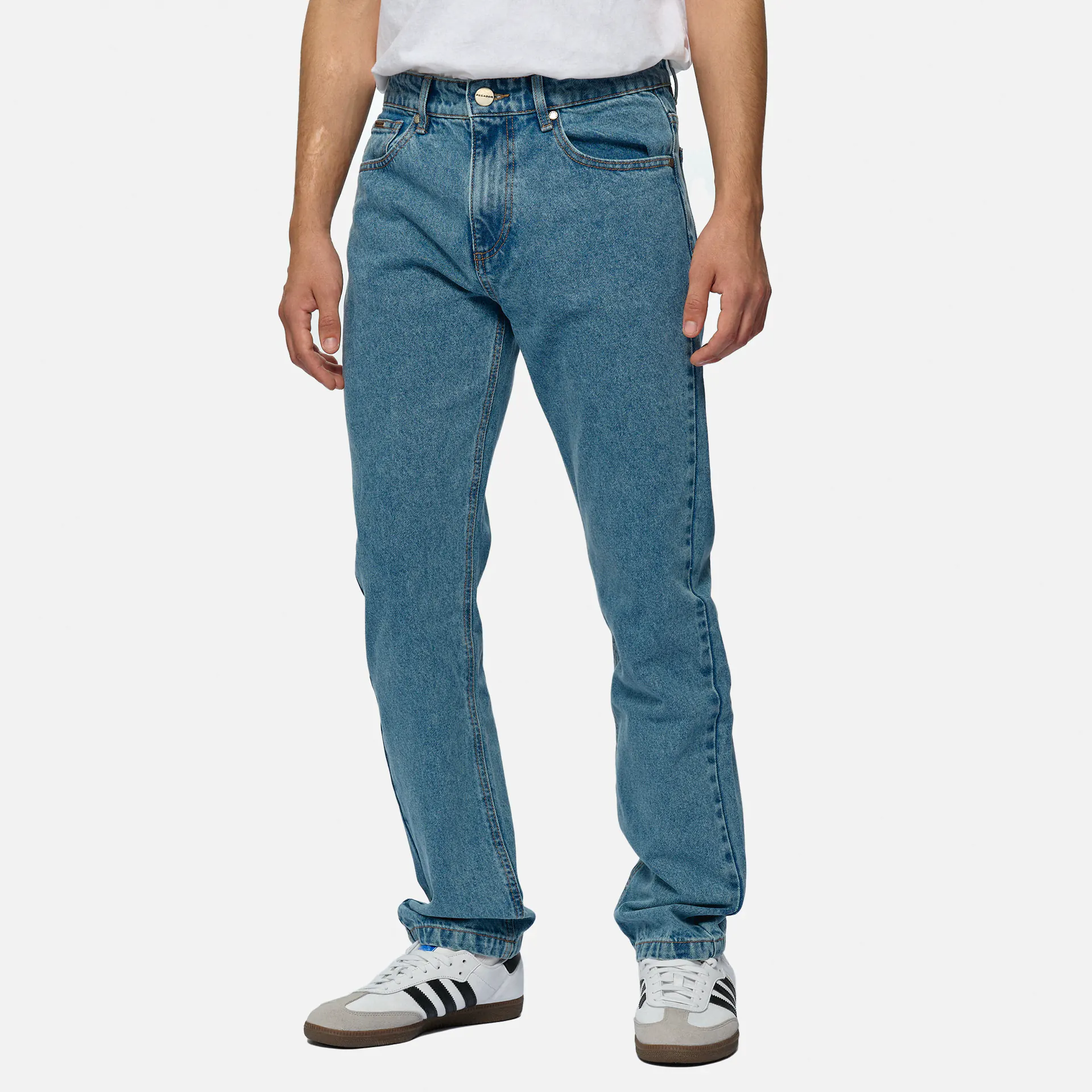 PEGADOR Baures Straight Jeans Washed Blue