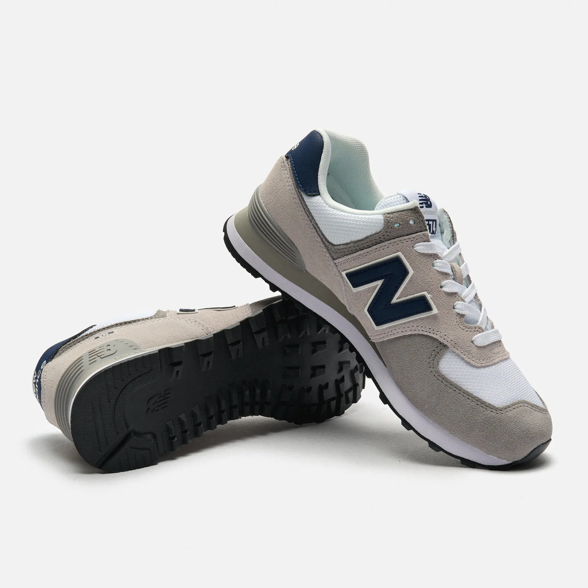 New Balance ML574EAG Sneaker Rain Cloud/White